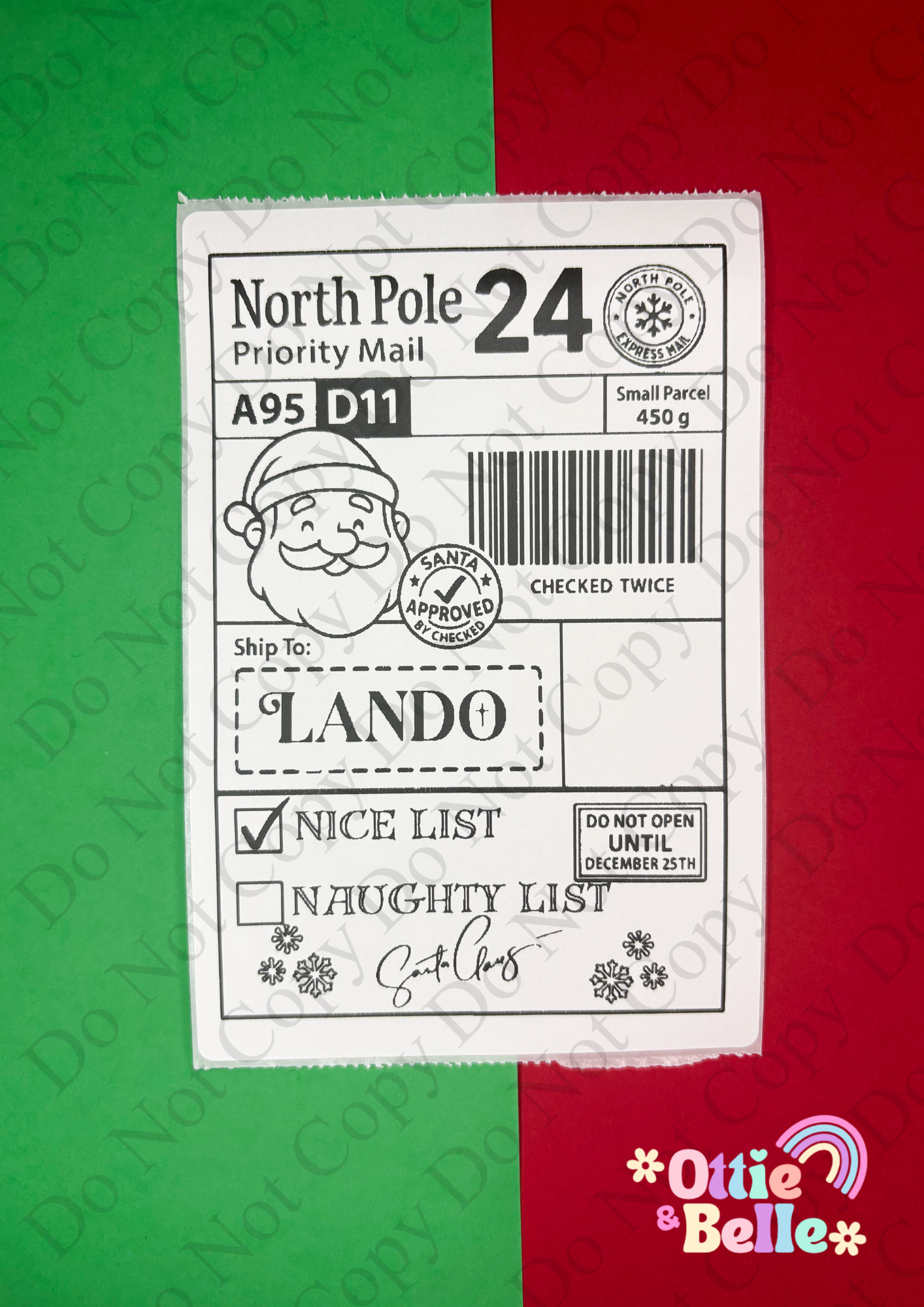 Santa Postage Labels