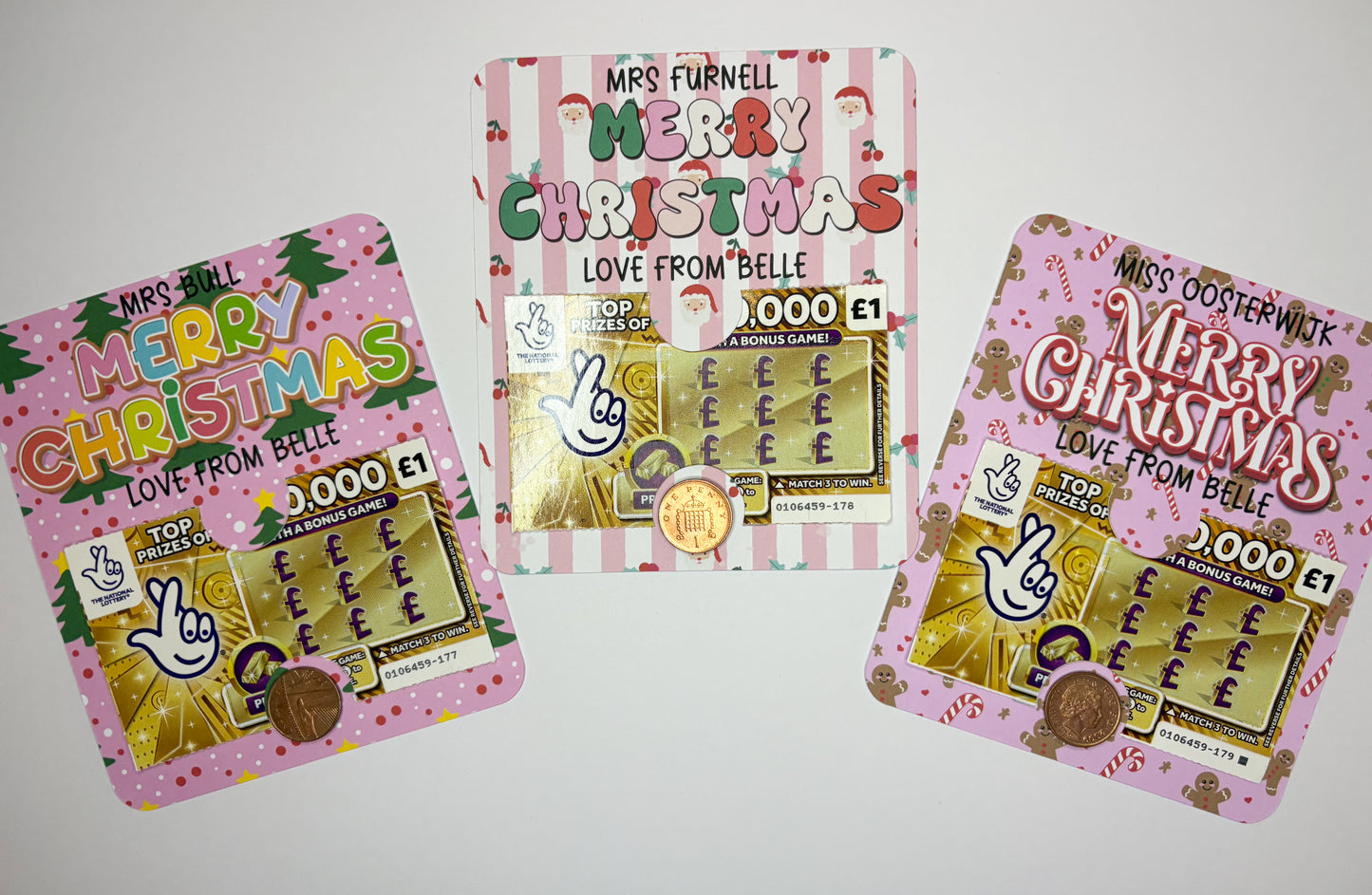 Personalised Scratch Card Holder