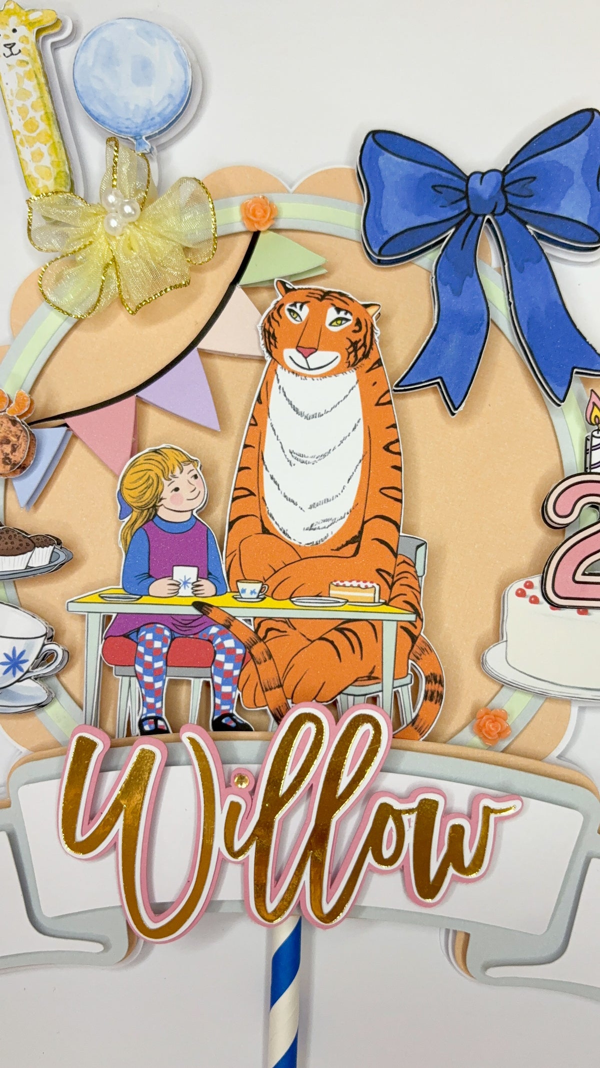 Tiger Tea Cake Topper
