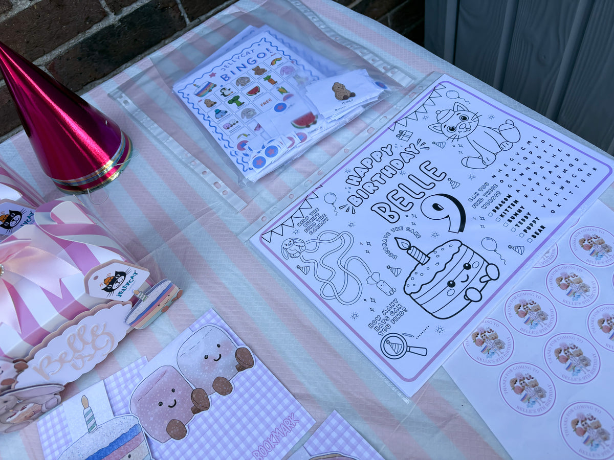 Jelly C Colouring Placemat