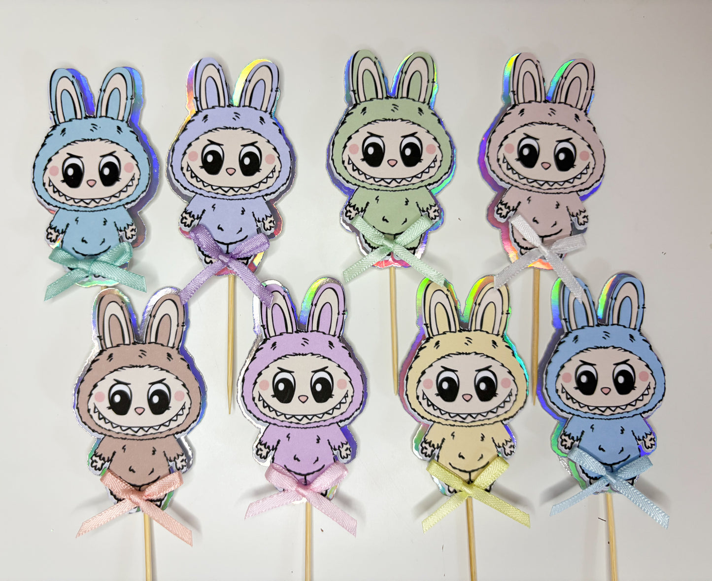 Labubu Cake Topper | Birthday Party | Personalised | Cupcake Toppers