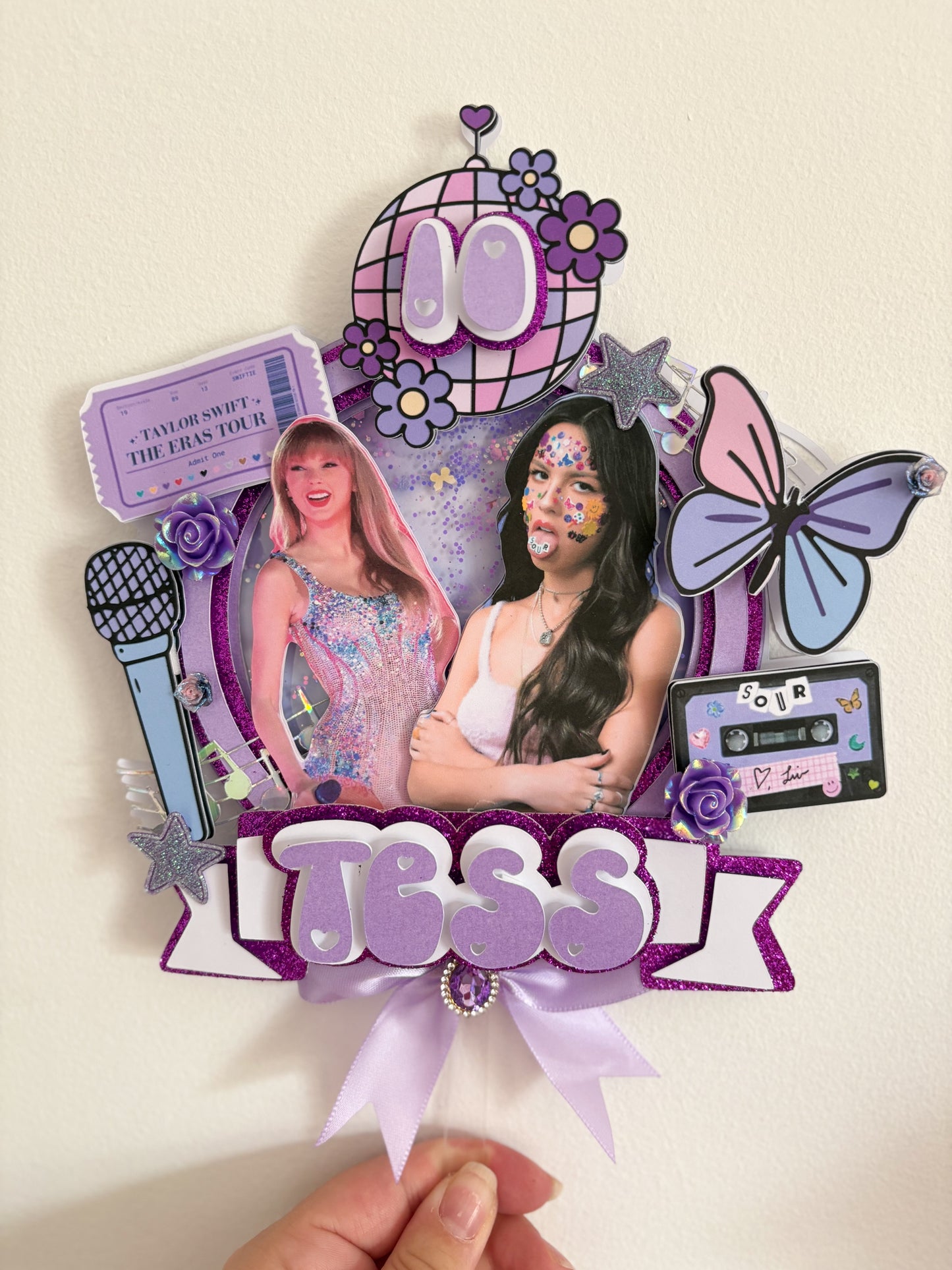 Pop Star Cake Topper | Birthday Party | Personalised