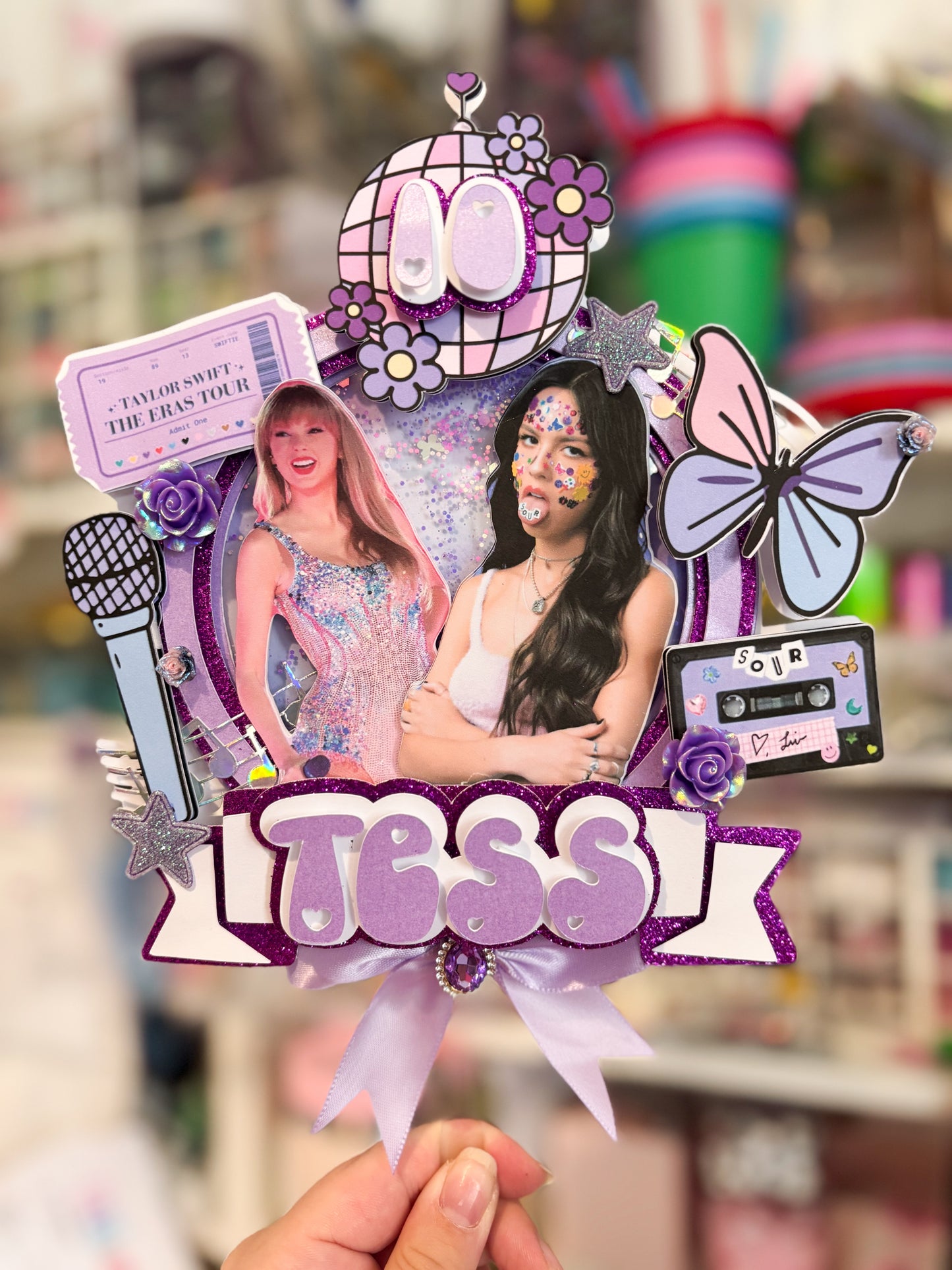 Pop Star Cake Topper | Birthday Party | Personalised