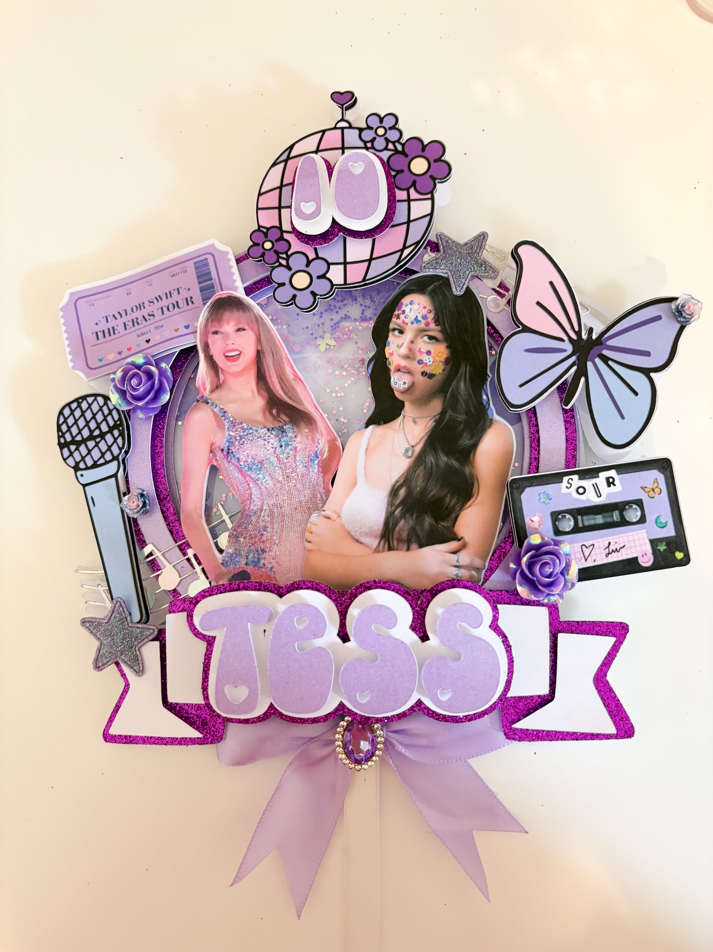 Pop Star Cake Topper | Birthday Party | Personalised