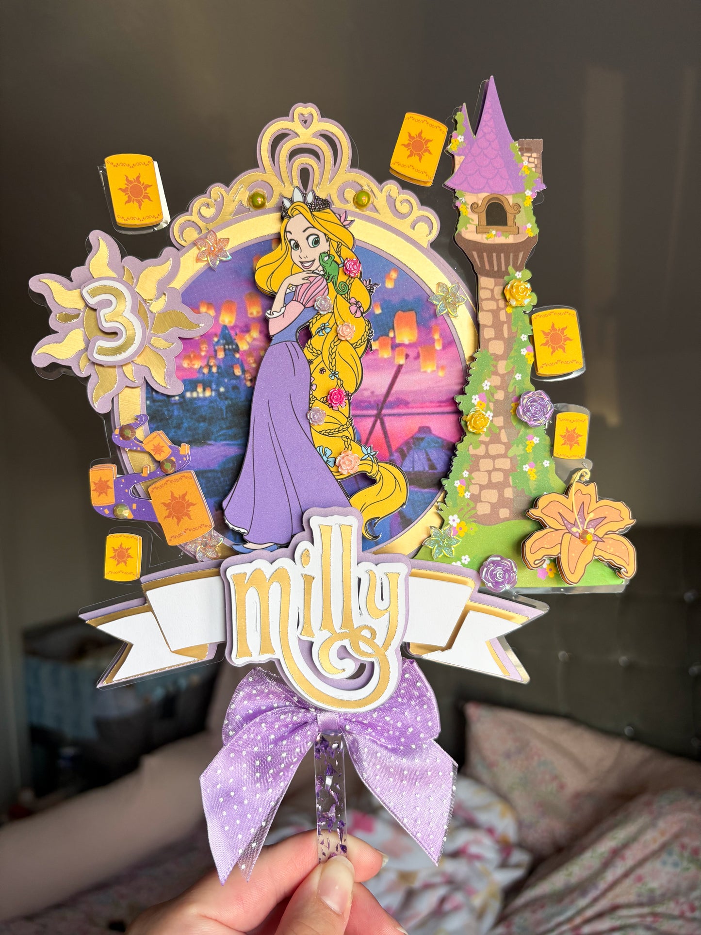Lost Princess Cake Topper | Birthday Party | Personalised | Tangled