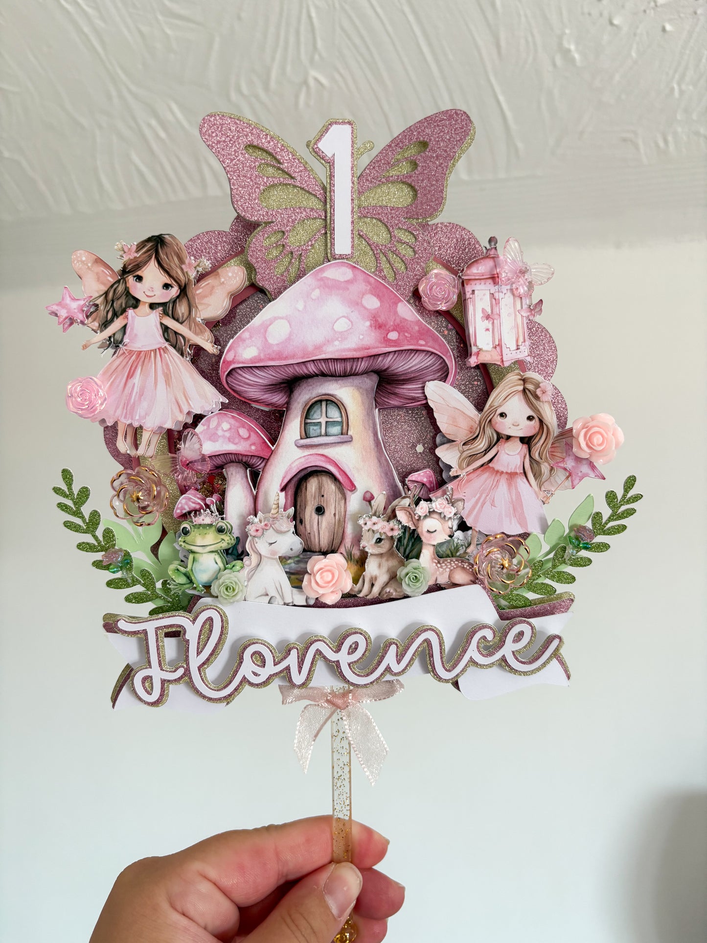 Fairy Woodland Cake Topper | Birthday Party | Personalised