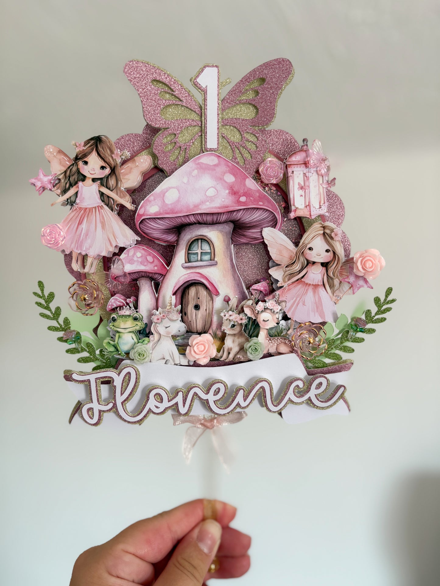 Fairy Woodland Cake Topper | Birthday Party | Personalised