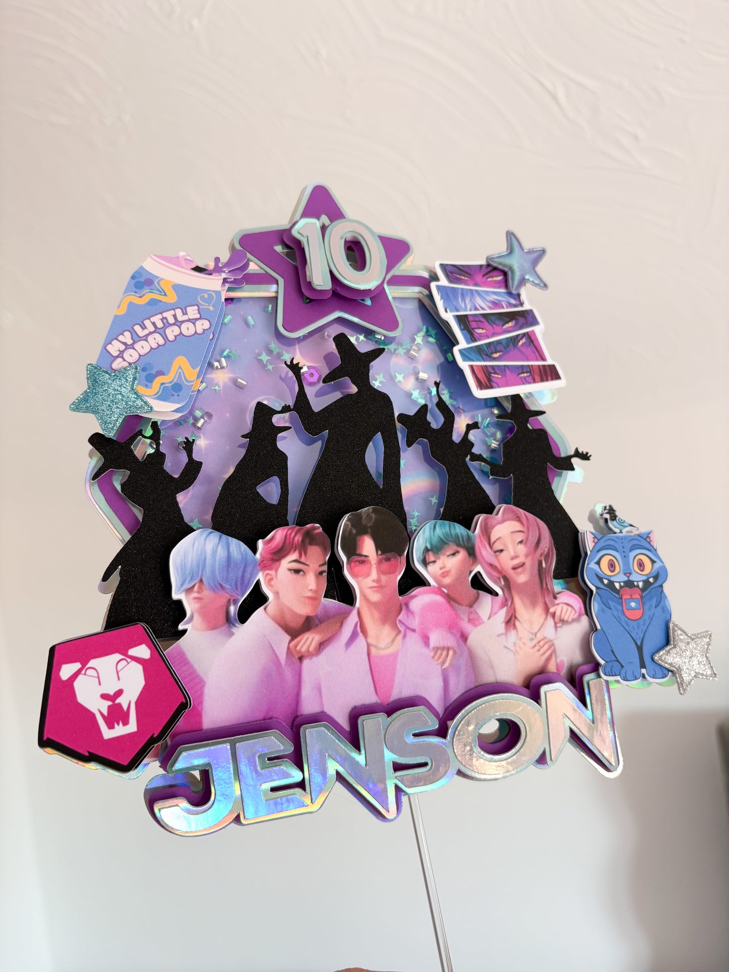 KPDH Cake Topper | Birthday Party | Personalised | Saja | Kpop