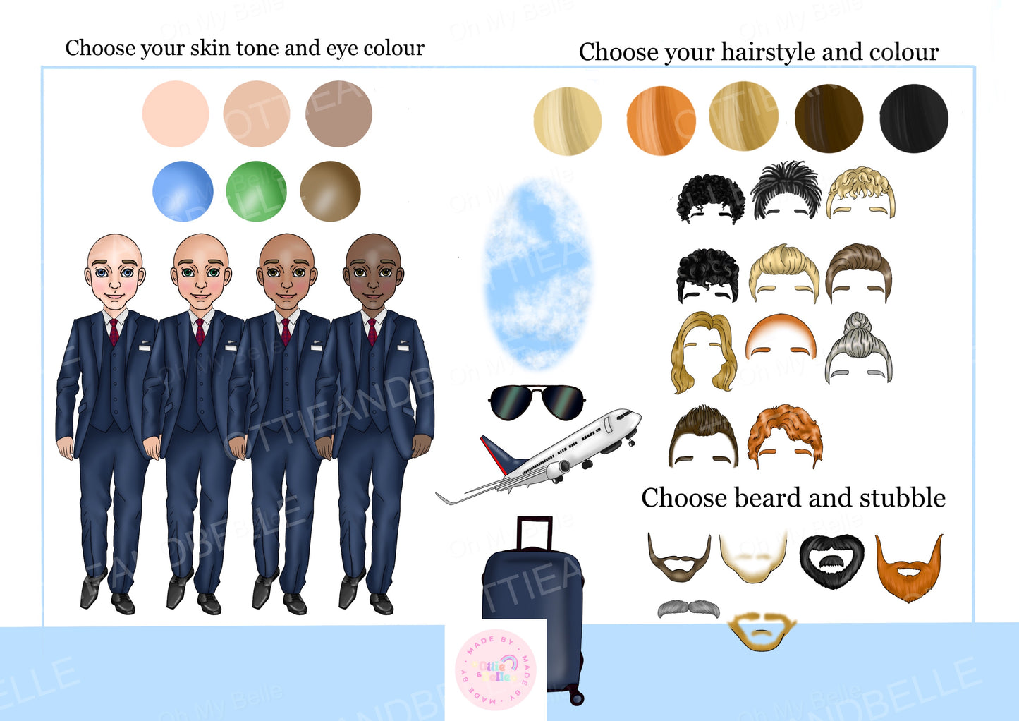 Cabin Crew Flight Attendant Air Hostess New Job Cards