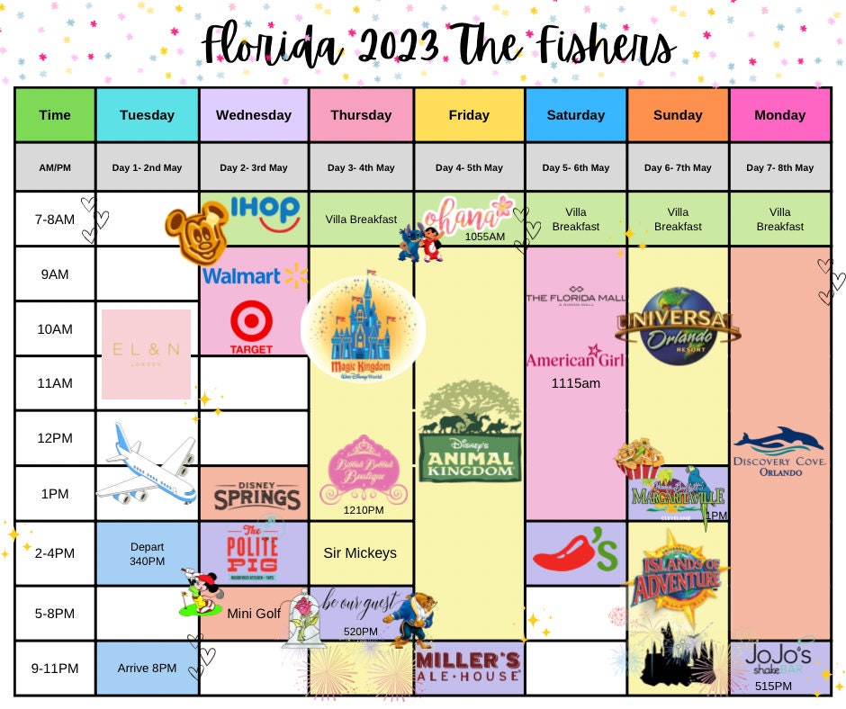 DisneyWorld Family Holiday Planner DIGITAL