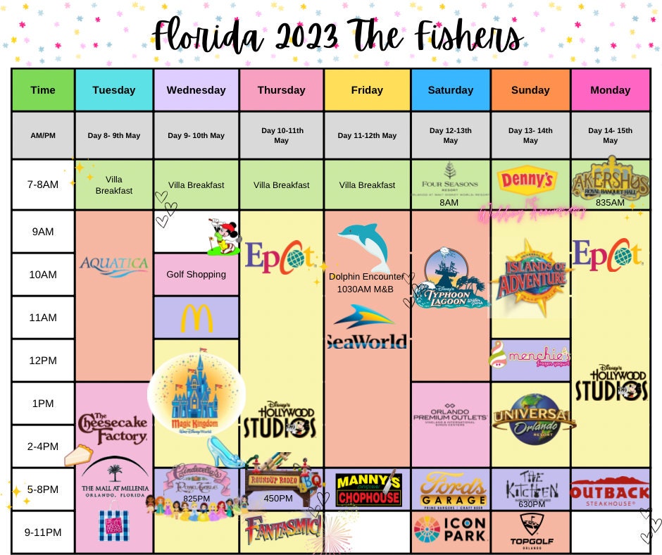 DisneyWorld Family Holiday Planner DIGITAL