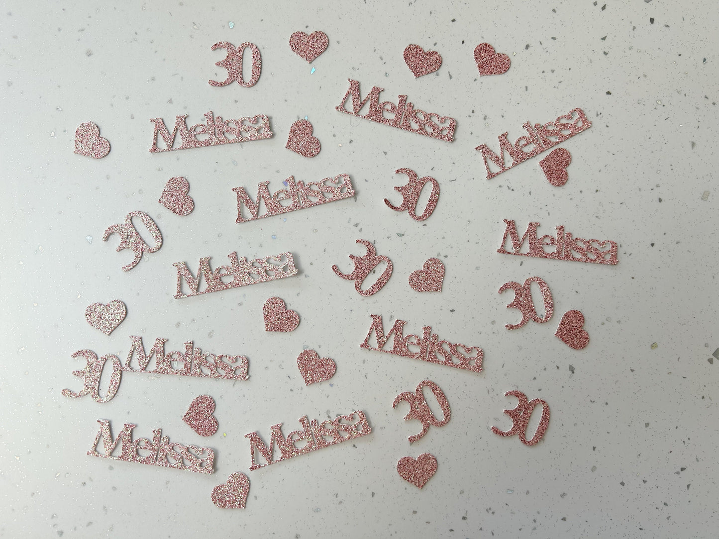 Personalised Confetti / Table Scatter / Name and Age