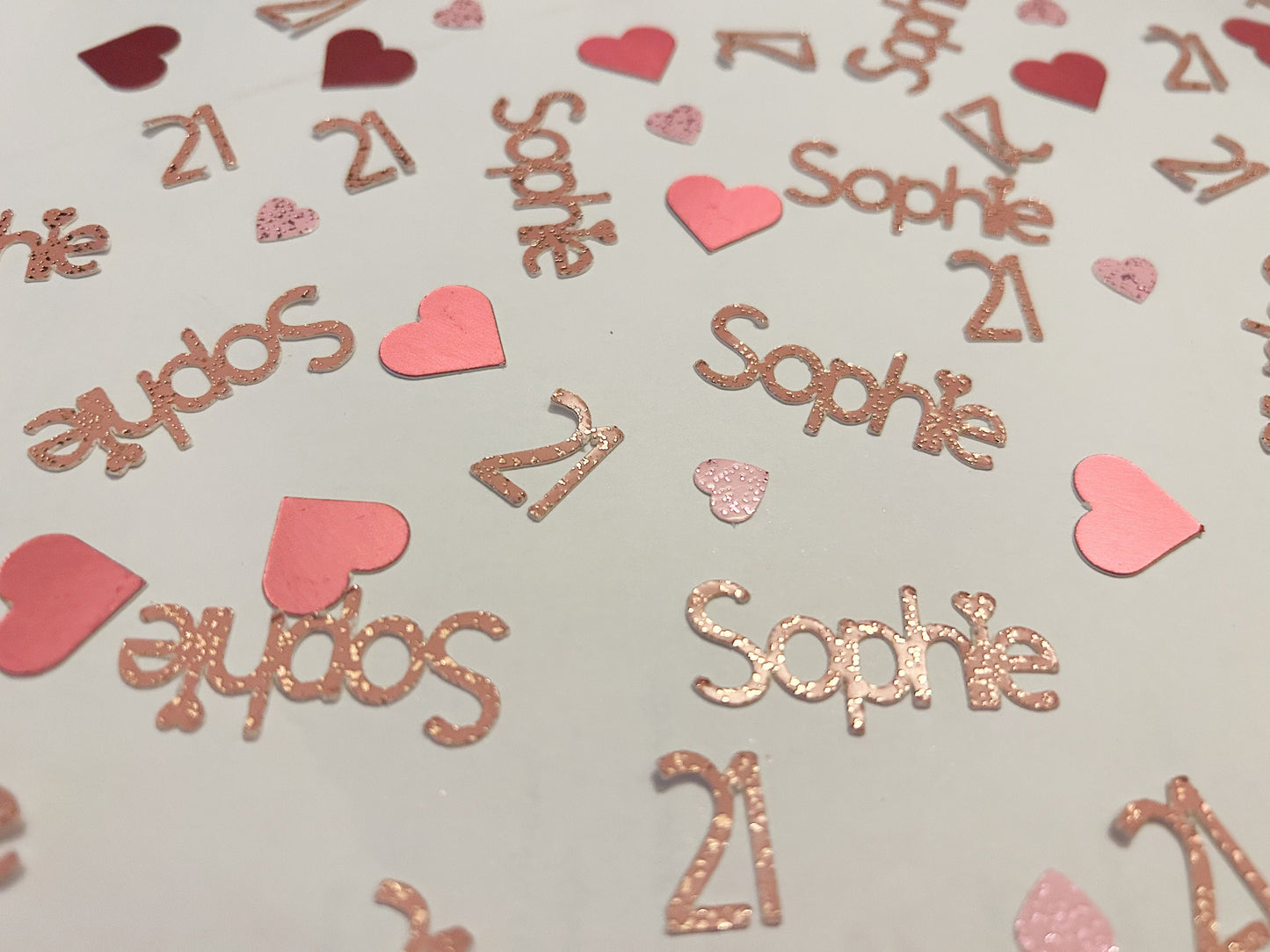Personalised Confetti / Table Scatter / Name and Age