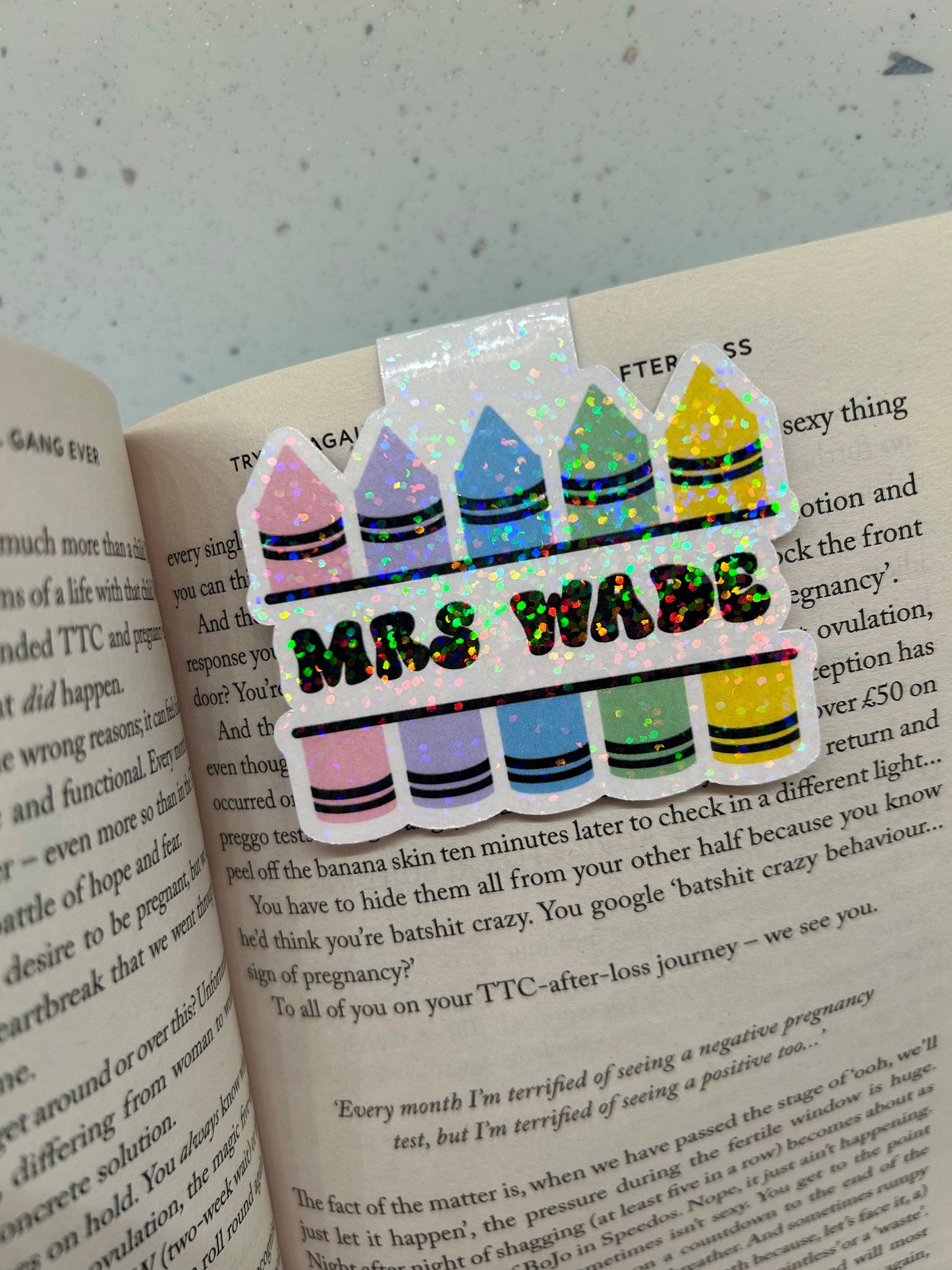 Teacher Personalised Magnetic Bookmark