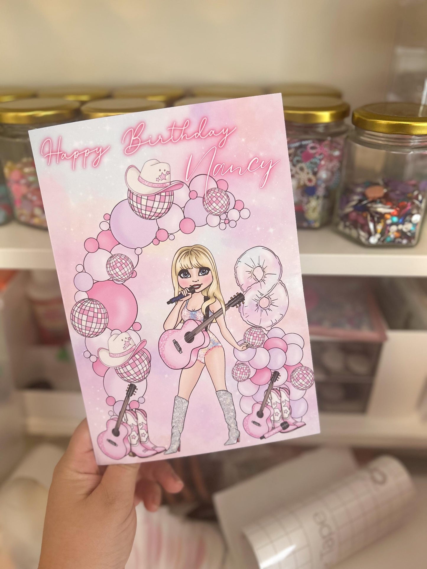 Swiftie inspired Birthday Card | Birthday Party | Personalised