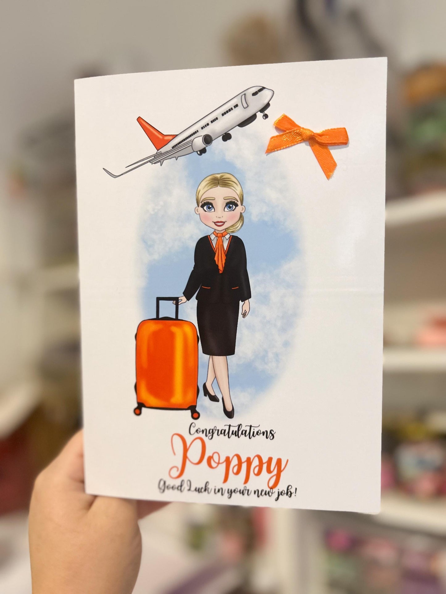 Cabin Crew Flight Attendant Air Hostess New Job Cards