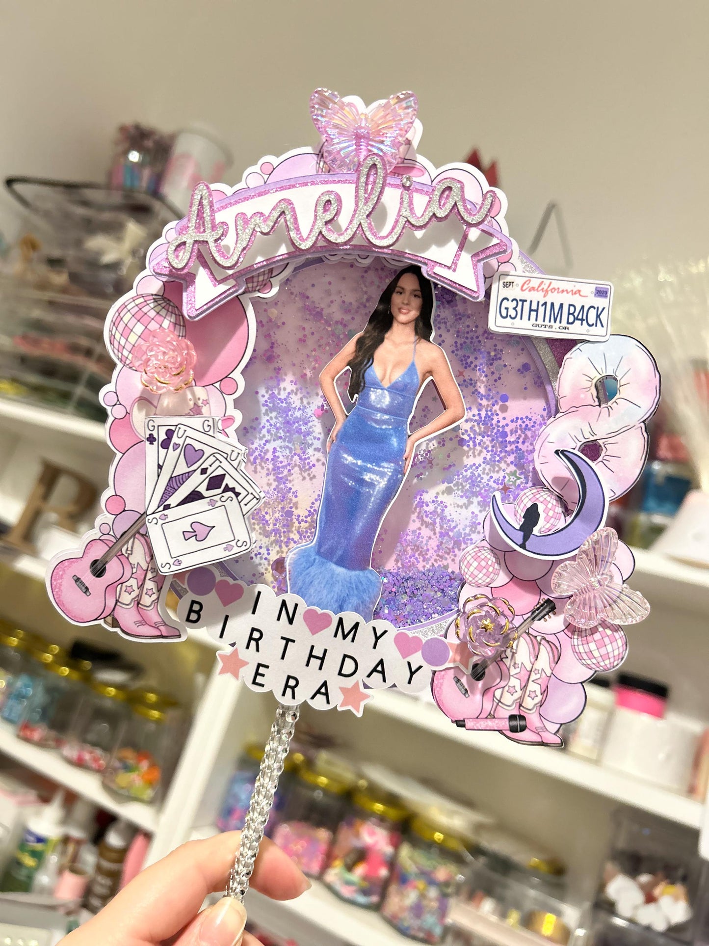 Olivia R inspired Cake Topper | Birthday Party | Personalised