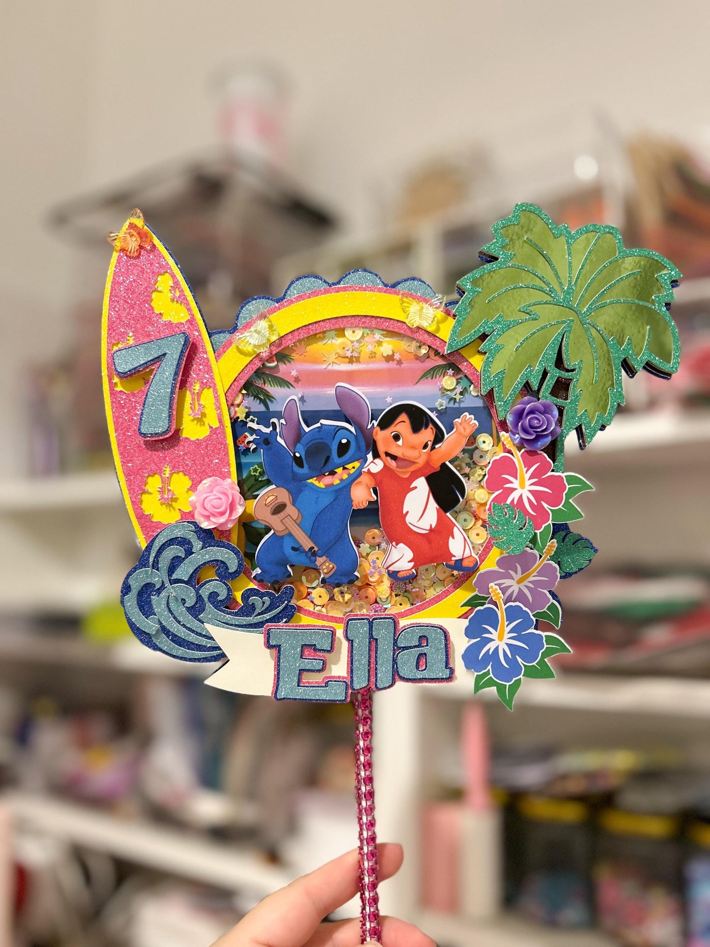 Ohana Cake Topper | Birthday Party | Personalised | Lilo and St!tch