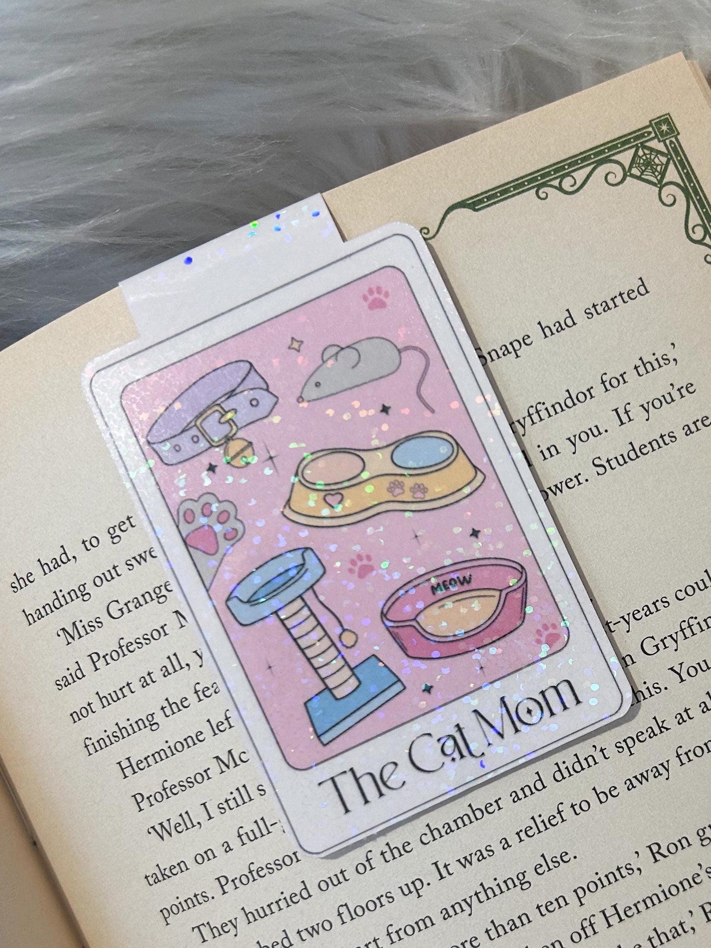 Cat Mom Magnetic Bookmark