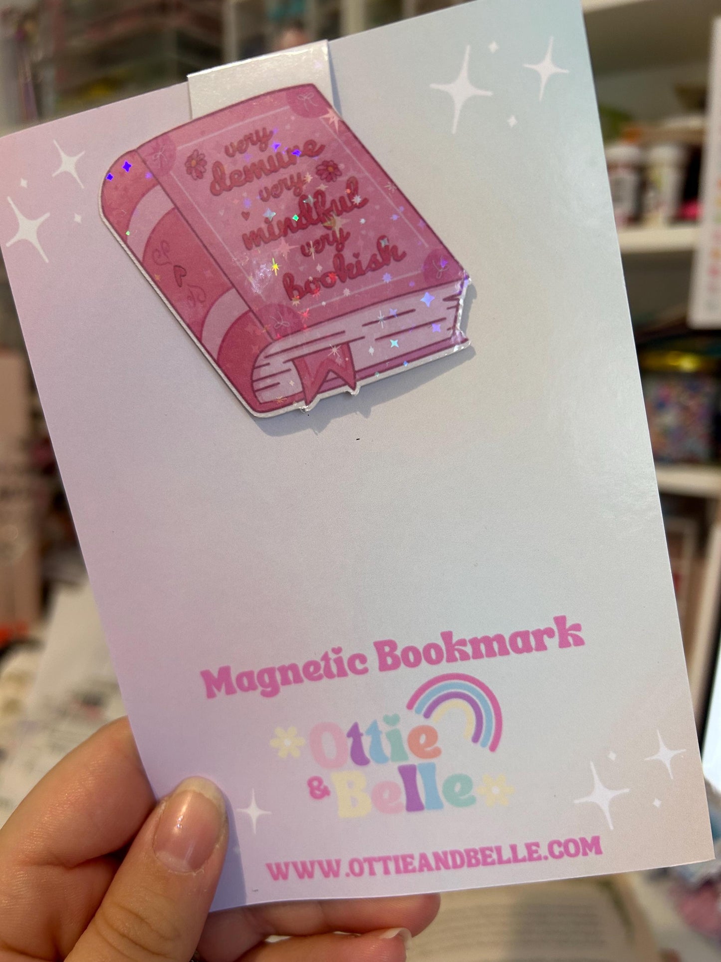 Very Mindful Very Cutesy Very Bookish Magnetic Bookmark