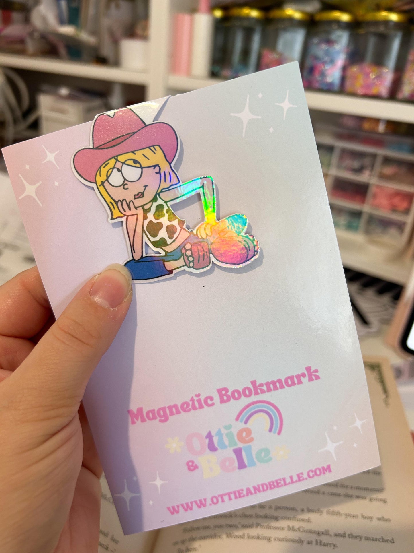 Cowgirl Lizzie Magnetic Bookmark