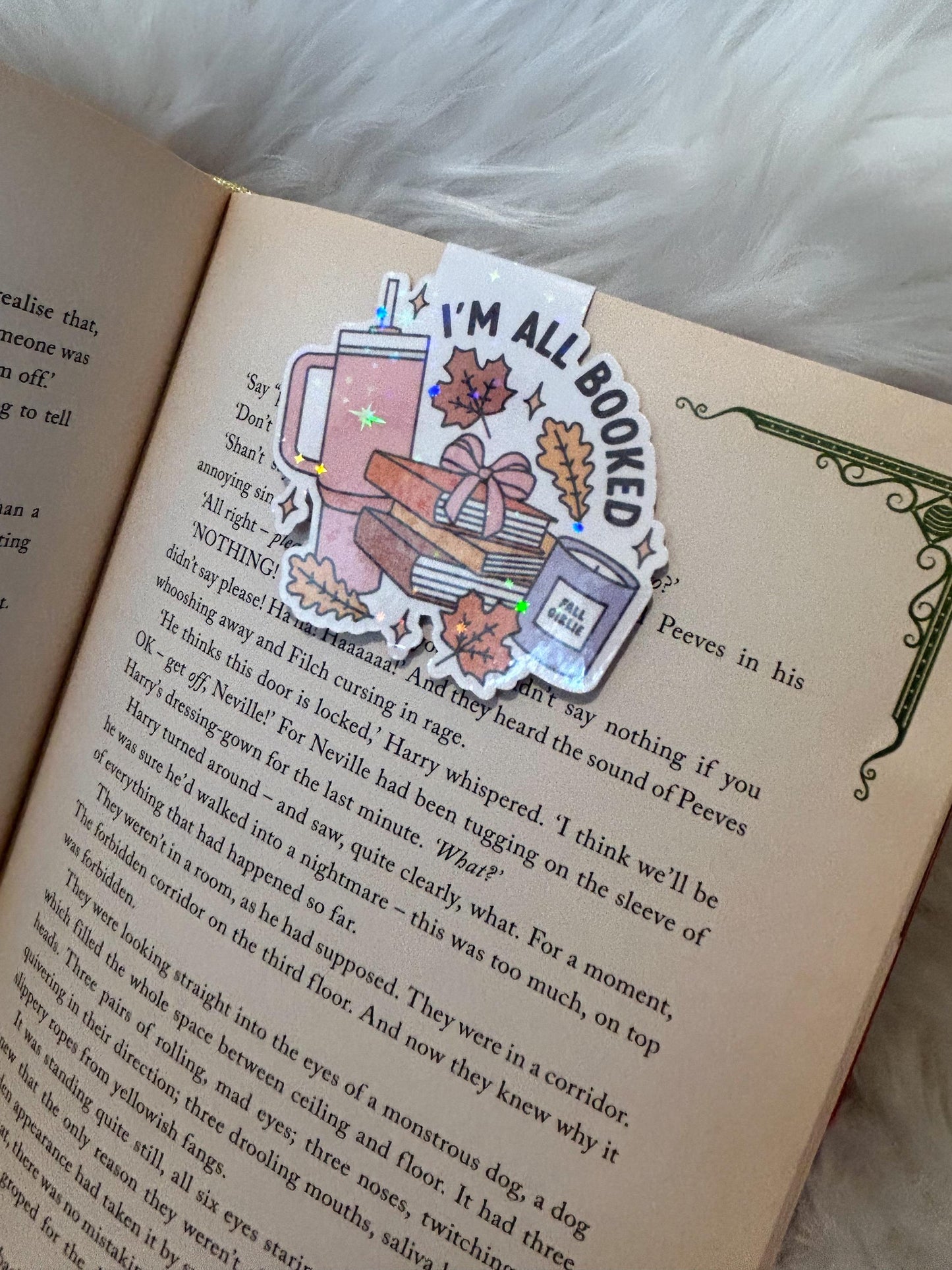 I’m All Booked Magnetic Bookmark | Cozy Autumn Season