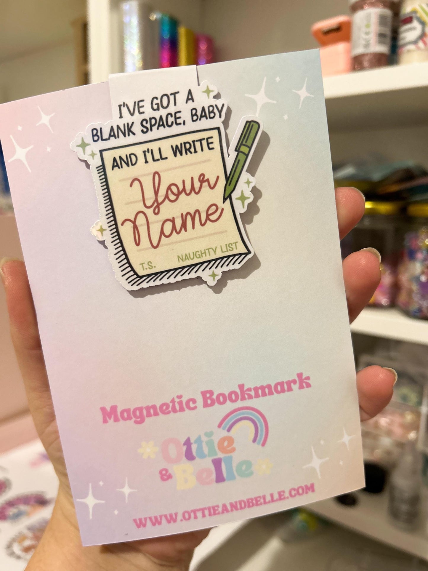 Merry Swiftmas Swiftie Magnetic Bookmark | Blank Space