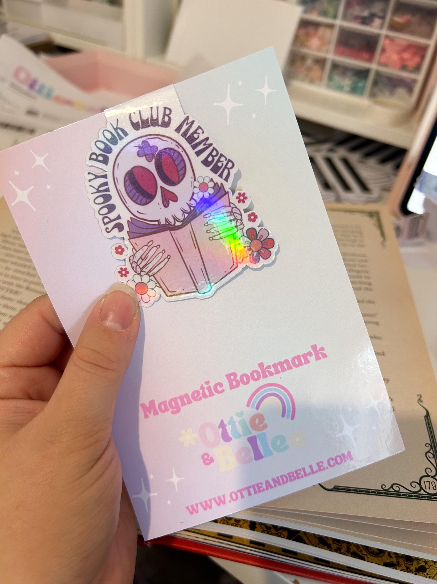 Spooky Book Club Member Magnetic Bookmark