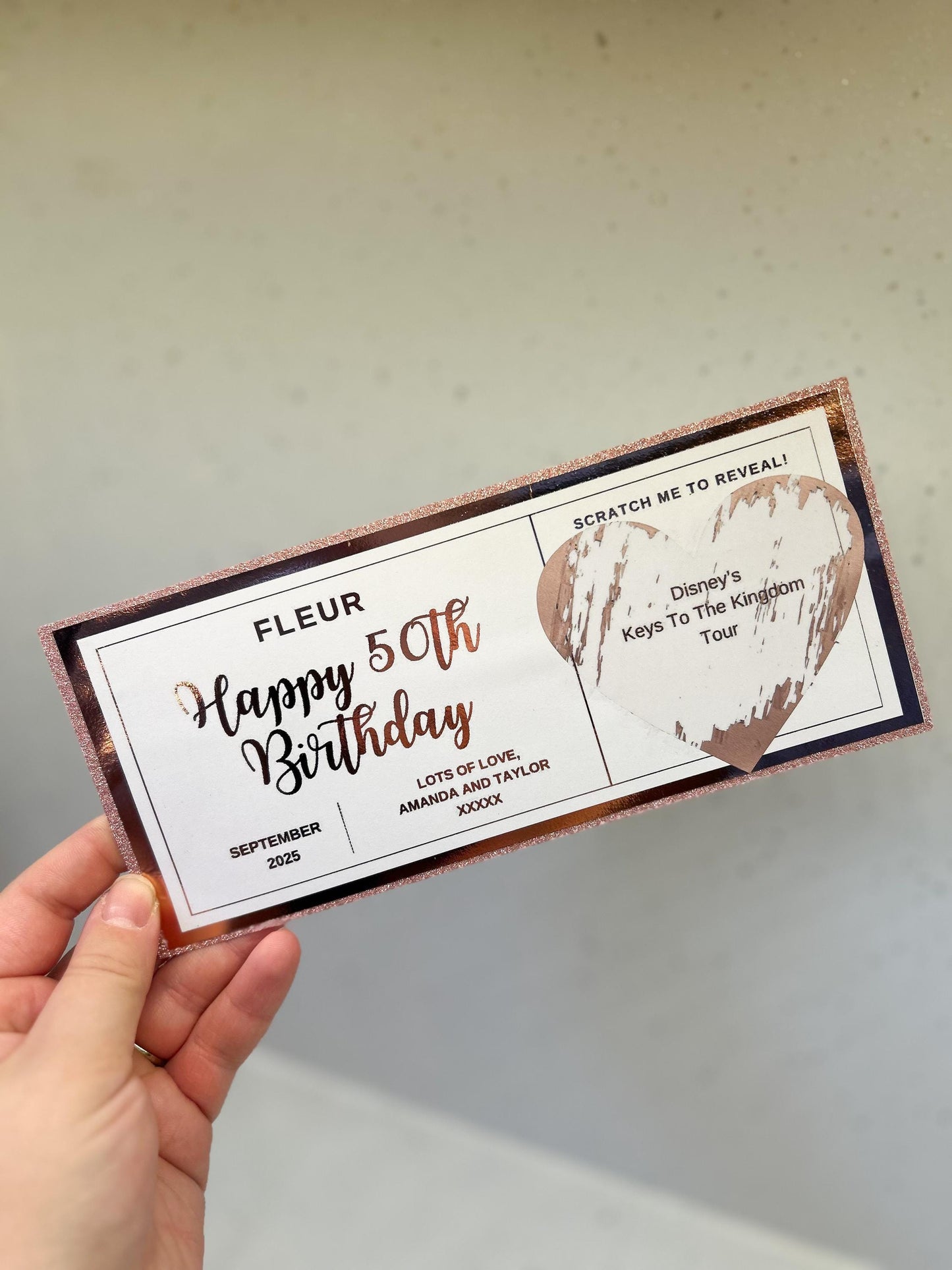 Personalised Concert/Event Tickets any occasion
