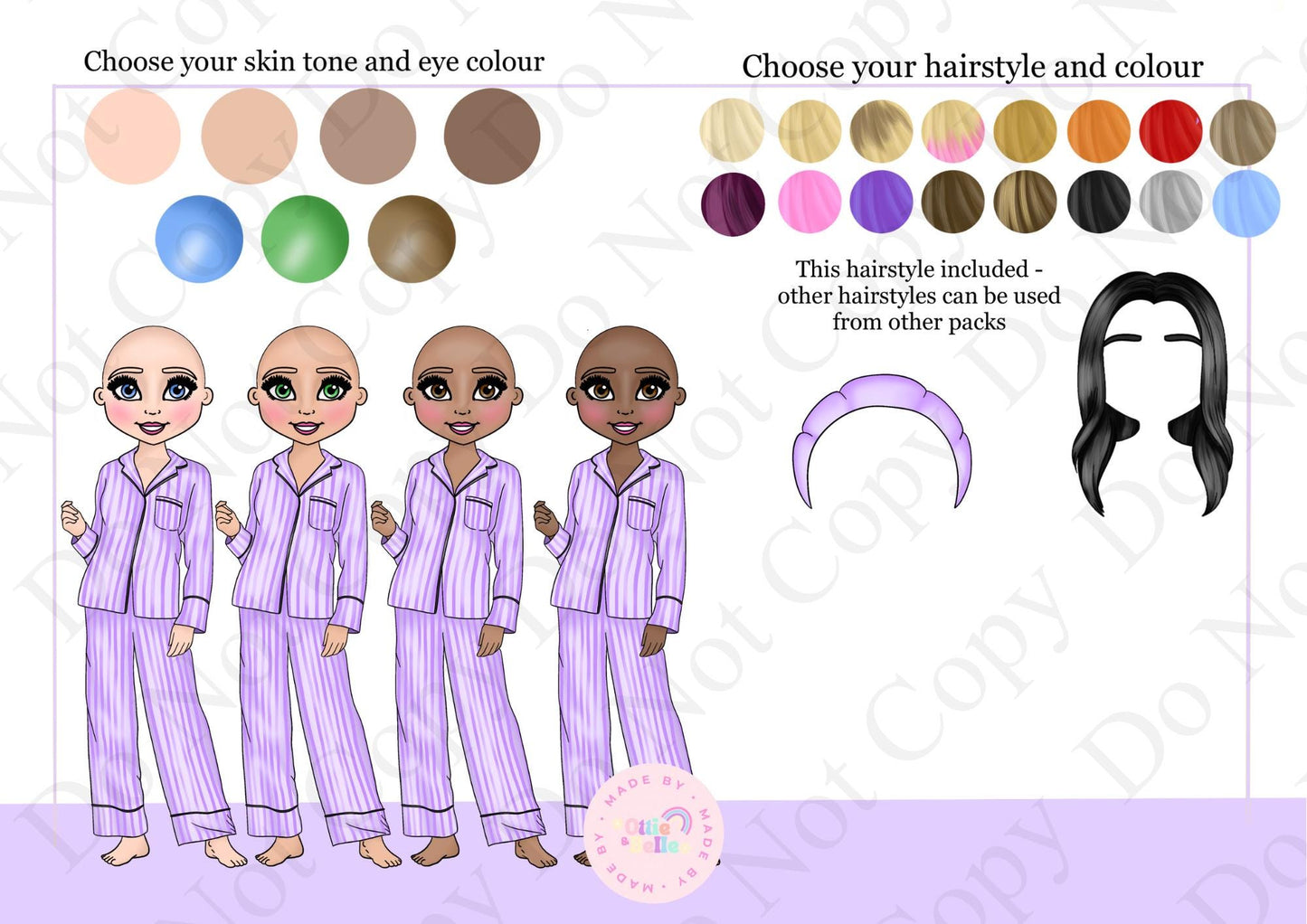 Lilac Makeup Cake Topper | Birthday Party | Personalised