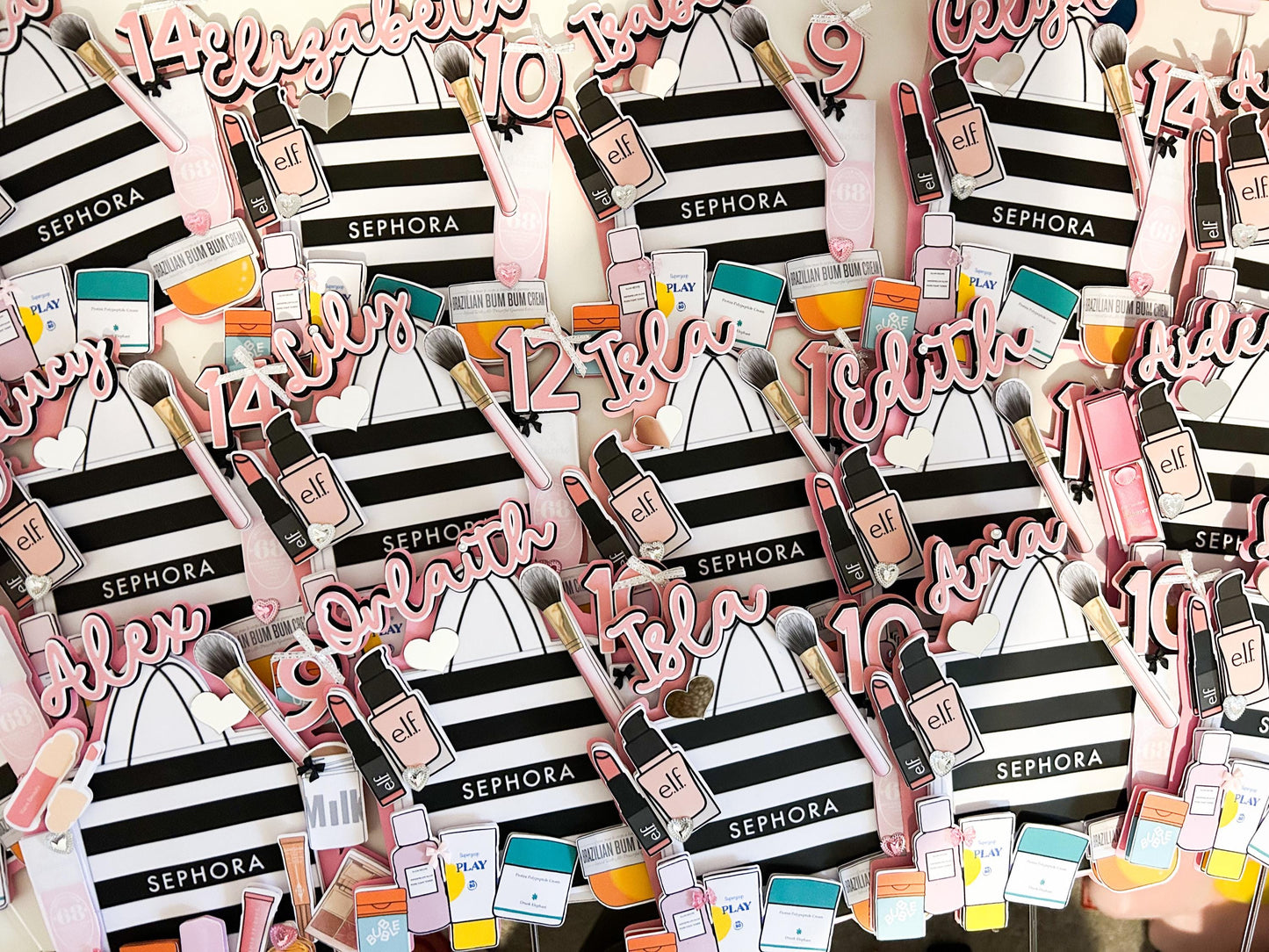 Makeup and Skincare inspired Cake Topper | Birthday Party | Personalised