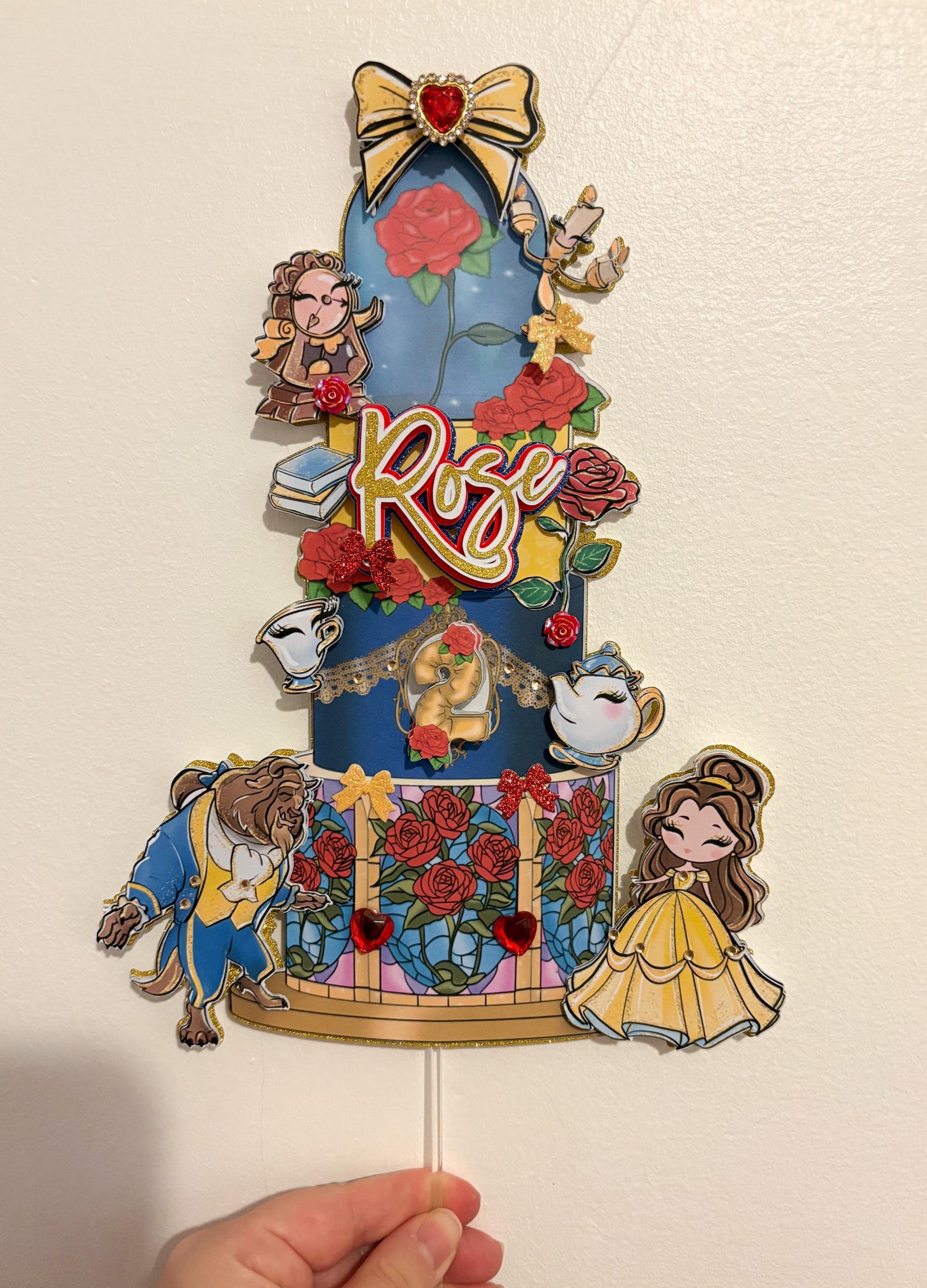 Enchanted Beauty and friends Cake Topper | Birthday Party | Personalised