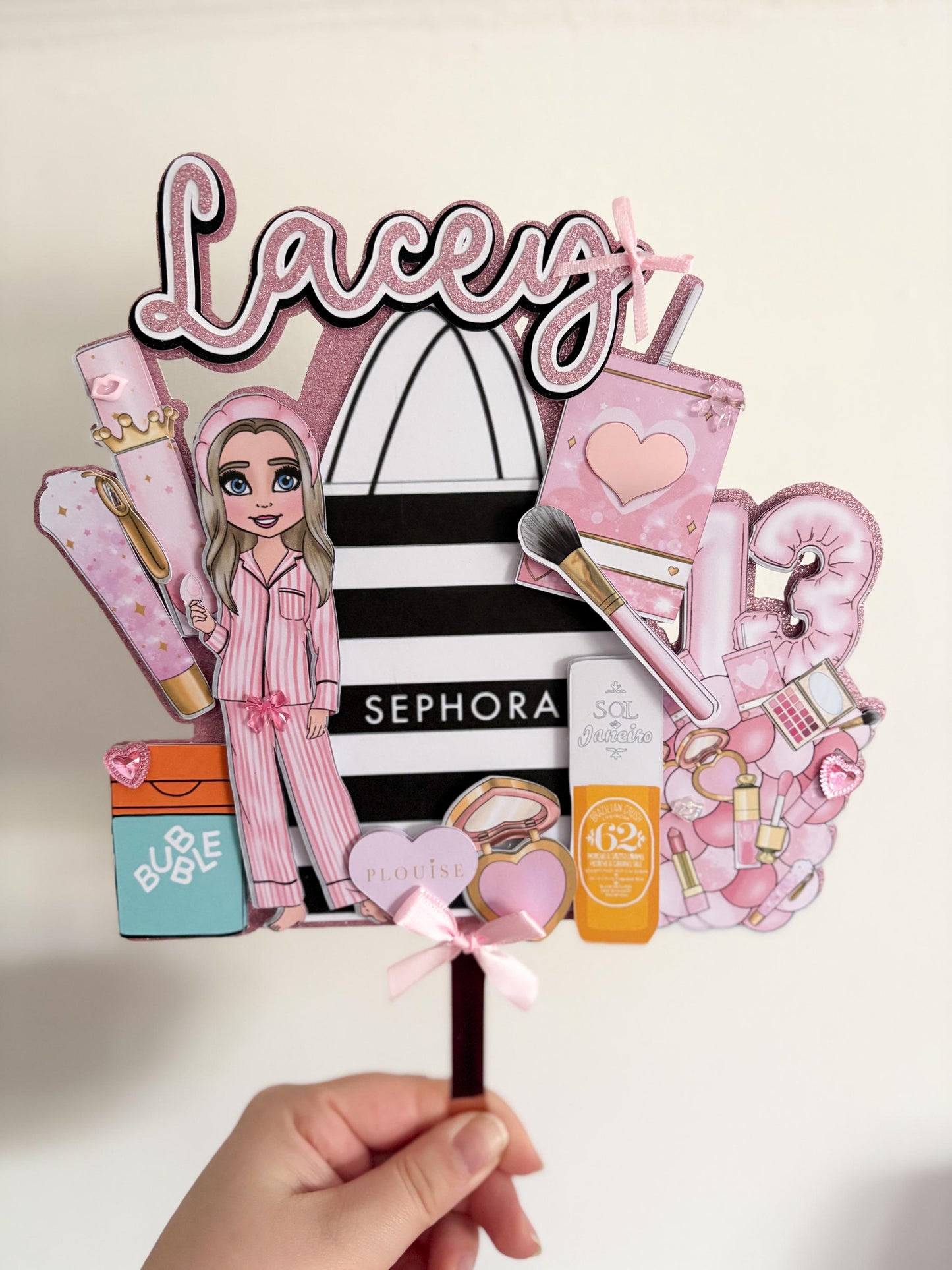 Makeup Mix Cake Topper | Birthday Party | Personalised