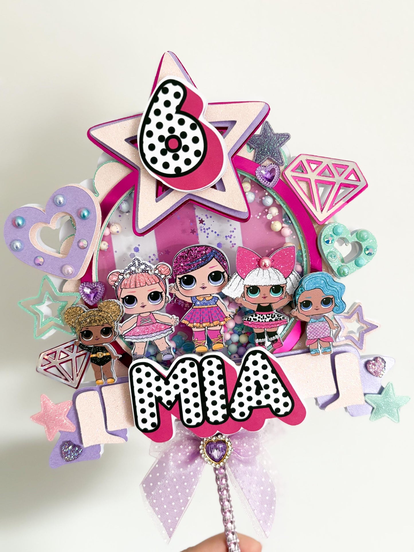 Dolls Cake Topper | Birthday Party | Personalised | Girly