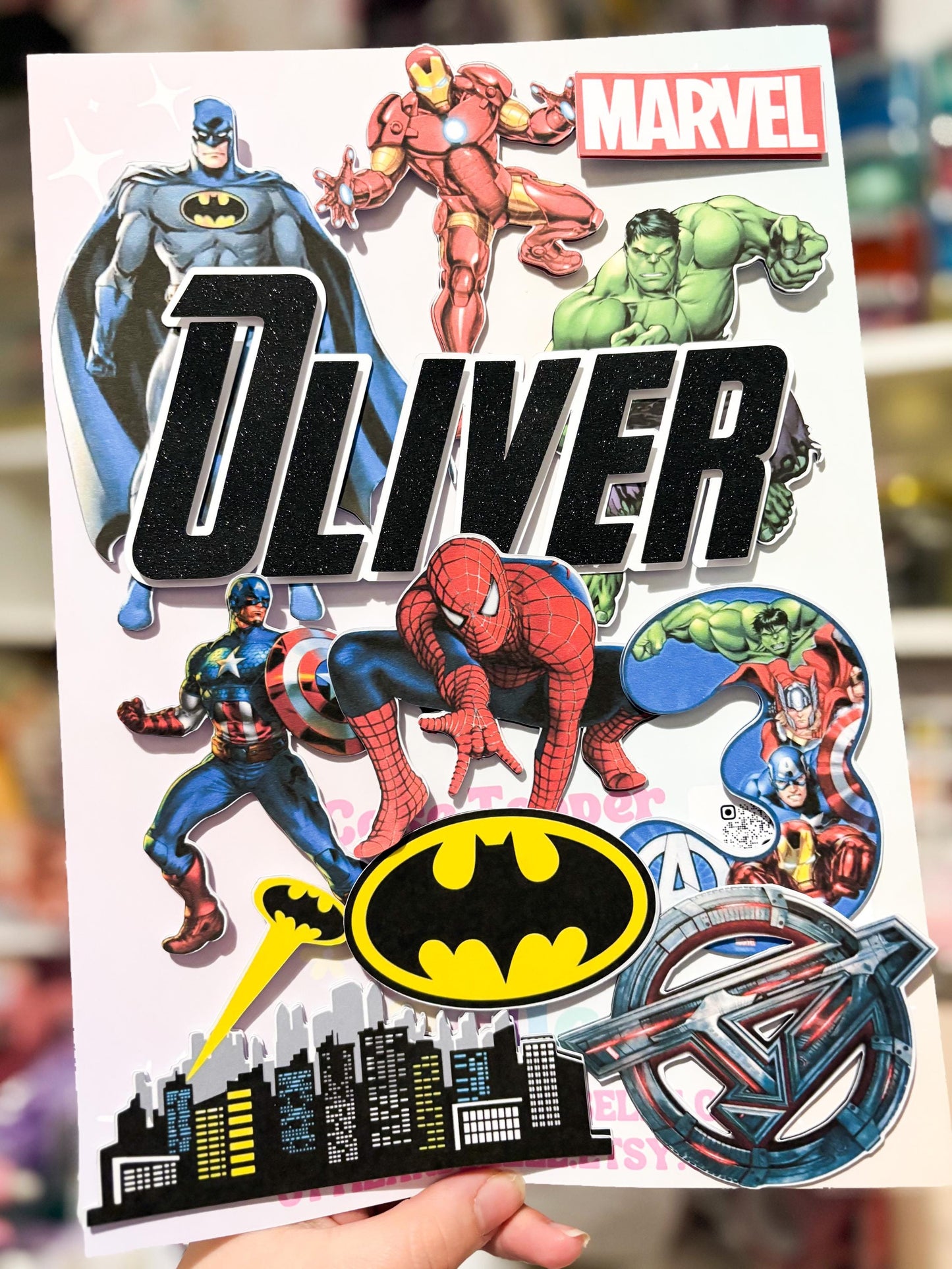 Superhero Cake Charms | Birthday Party | Personalised