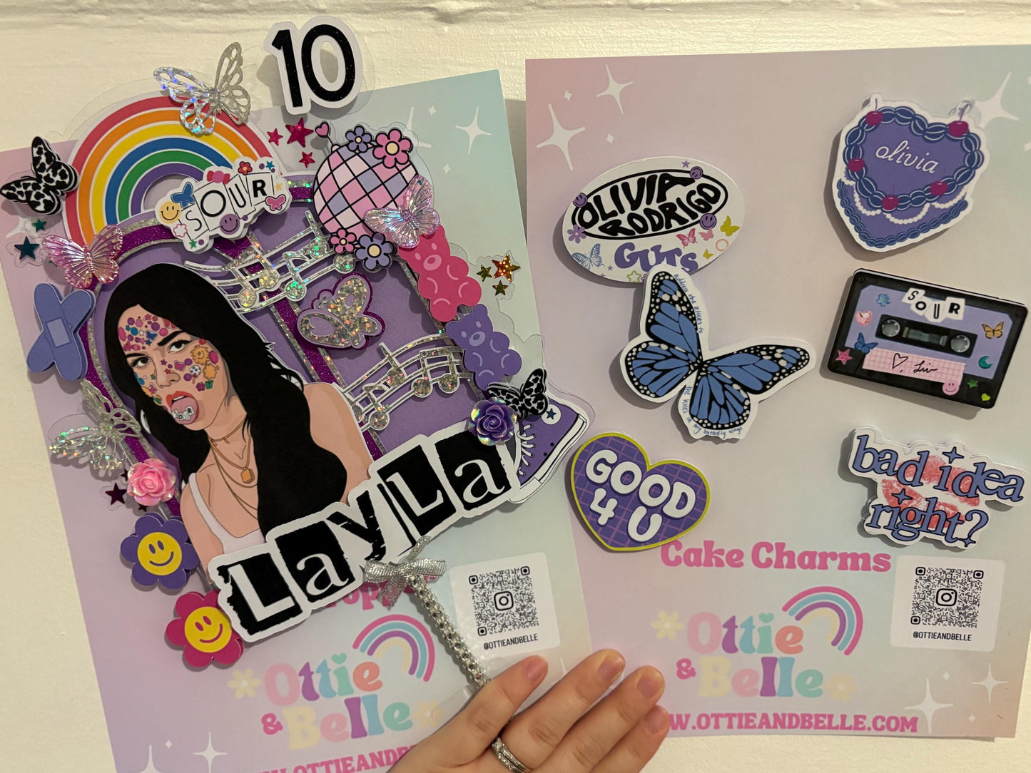 Olivia R inspired Cake Topper | Birthday Party | Personalised | Sour