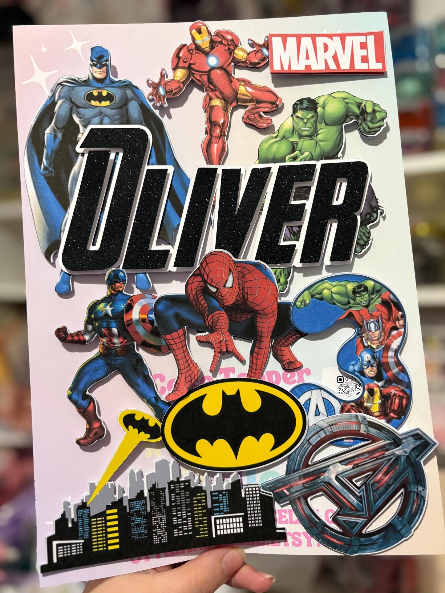 Superhero Cake Charms | Birthday Party | Personalised