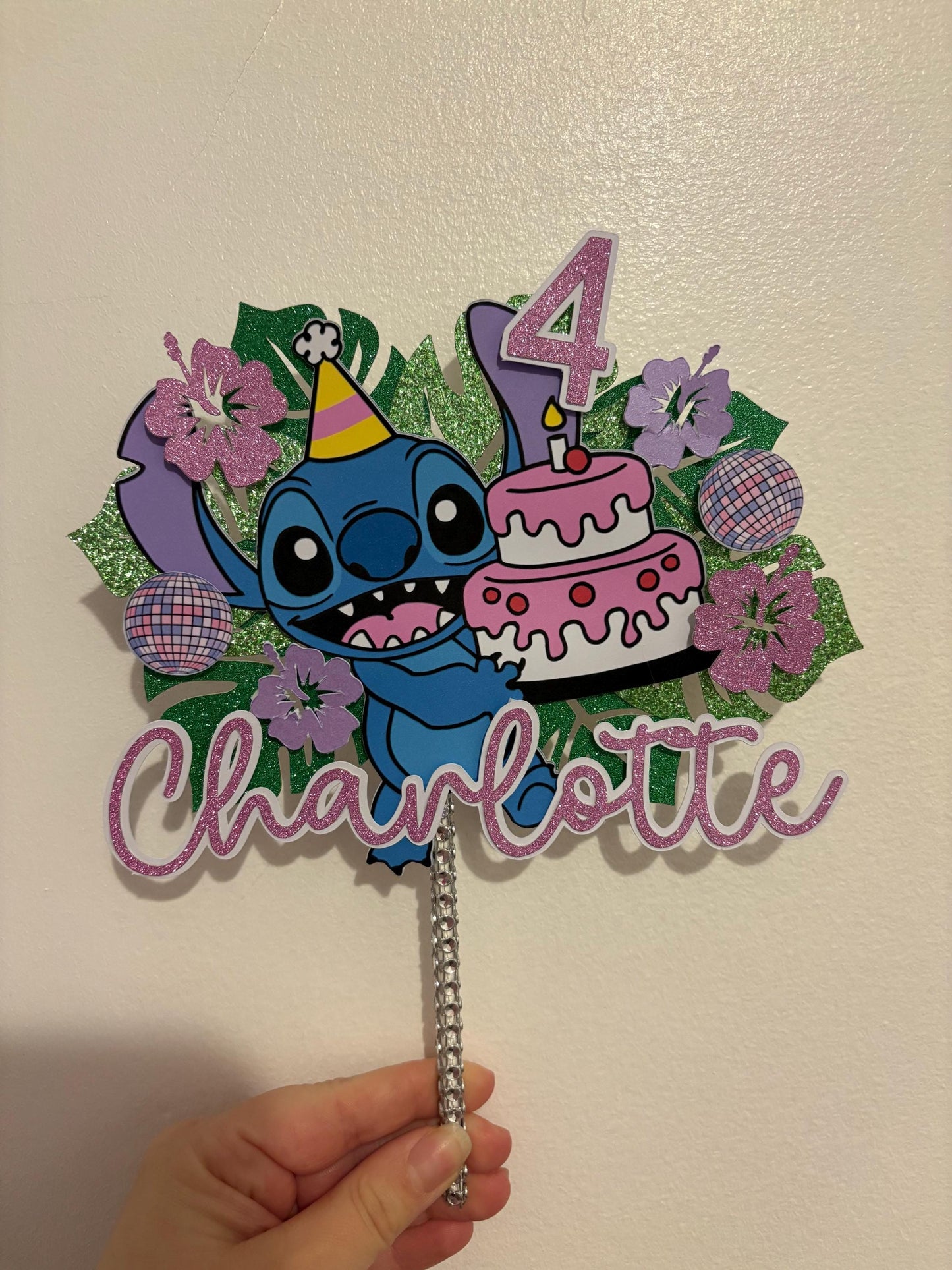 Ohana Cake Topper and Charms | Birthday Party | Personalised | St!tch