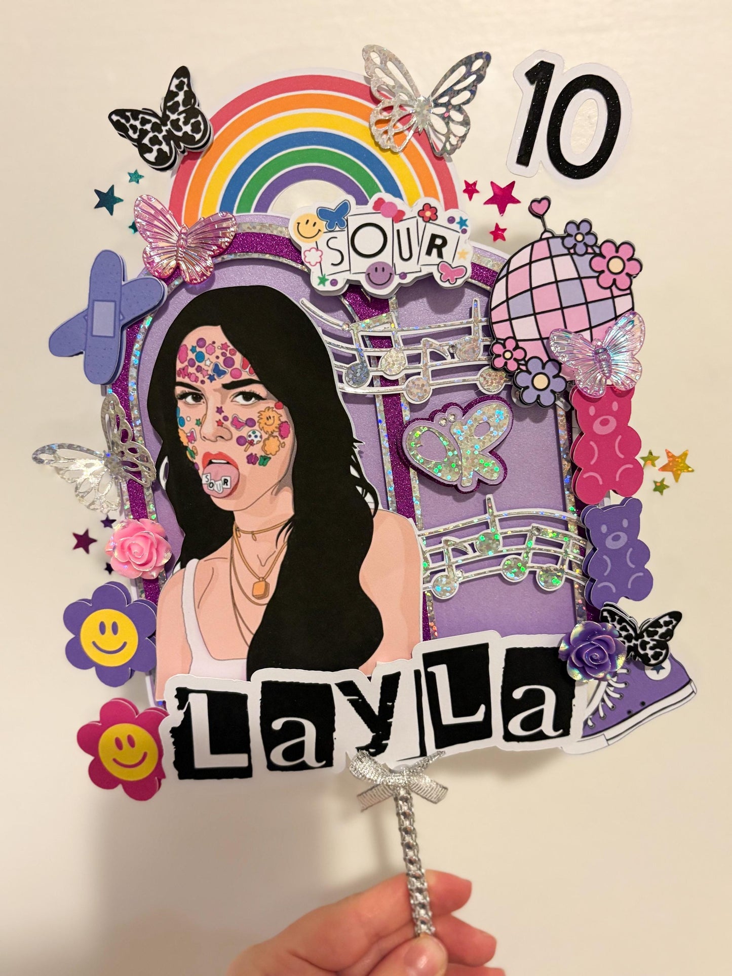 Olivia R inspired Cake Topper | Birthday Party | Personalised | Sour