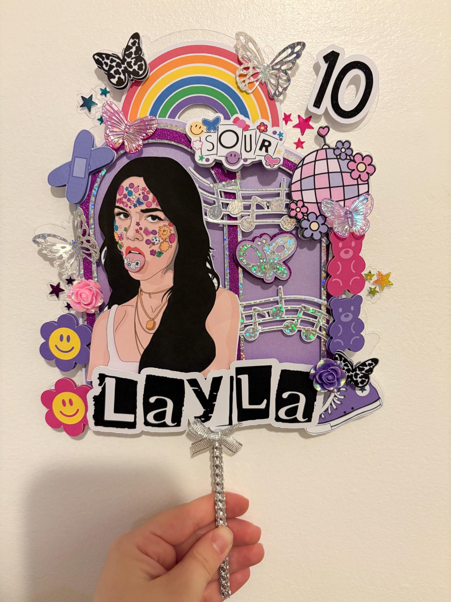 Olivia R inspired Cake Topper | Birthday Party | Personalised | Sour