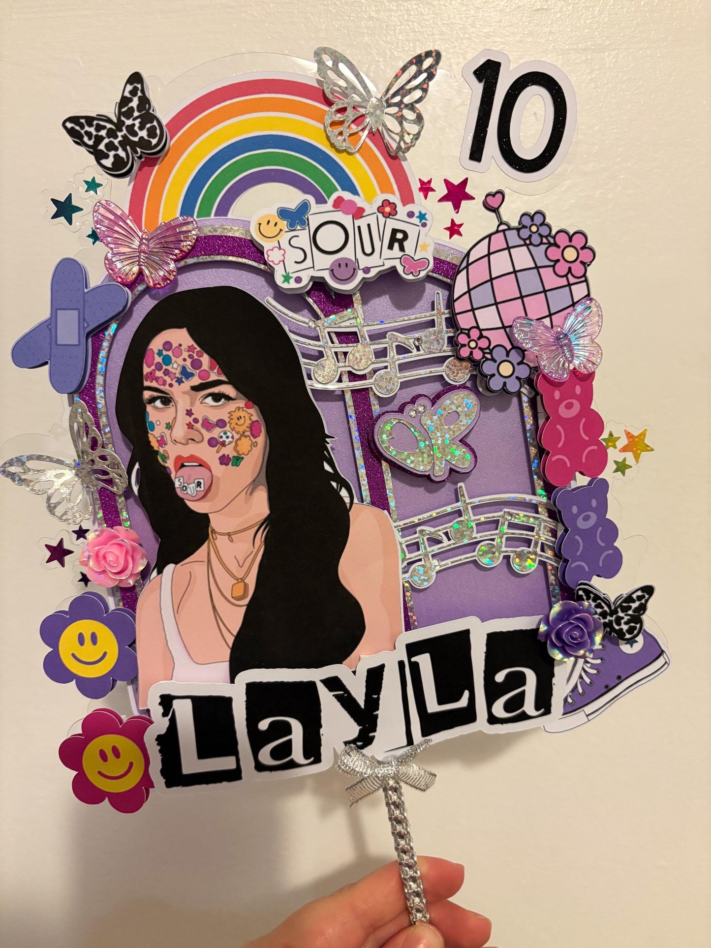 Olivia R inspired Cake Topper | Birthday Party | Personalised | Sour