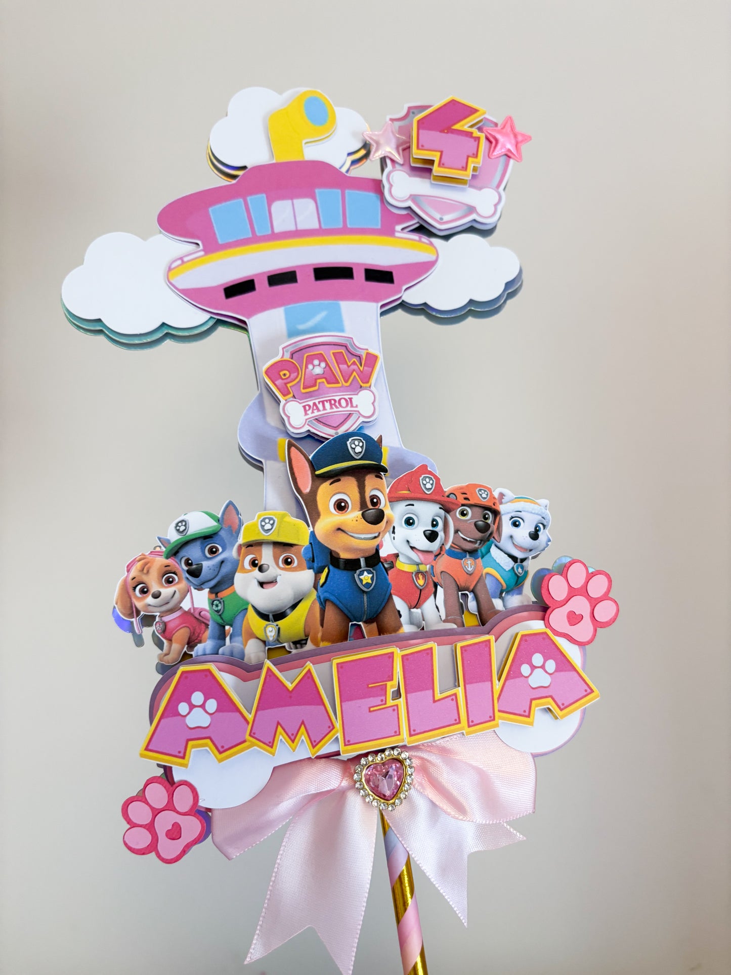 Paw Patrol Topper and Charms