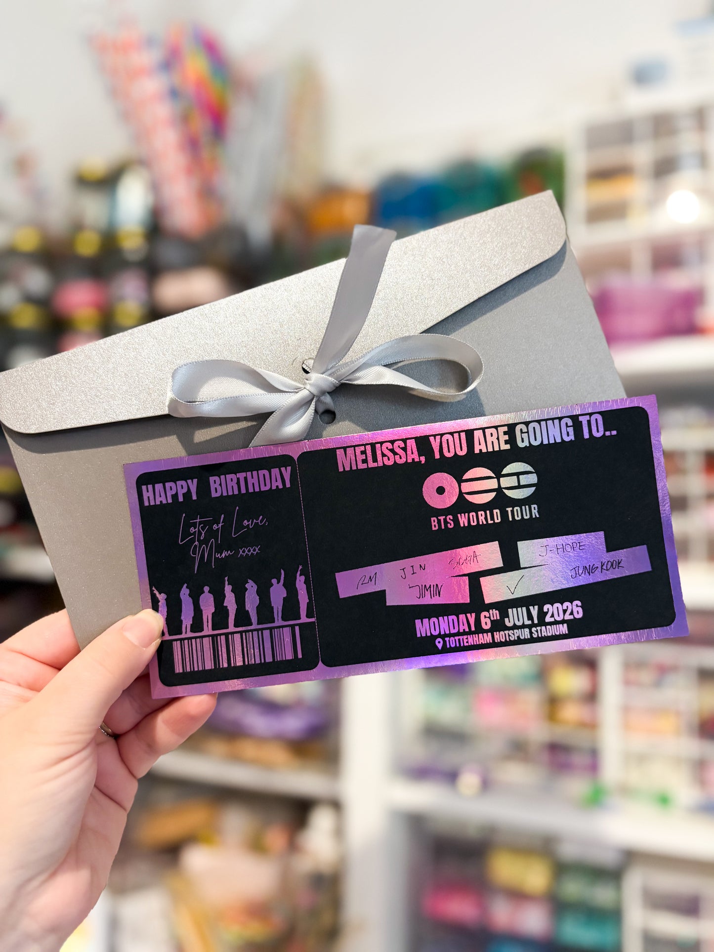 BTS Tour 2026 Personalised Ticket