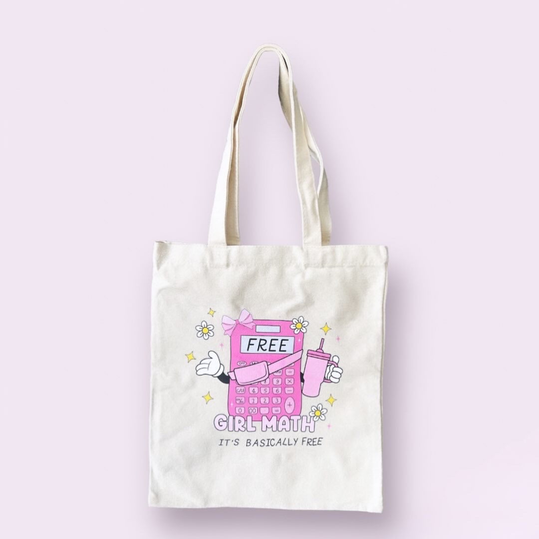 Girl Math Tote Bag