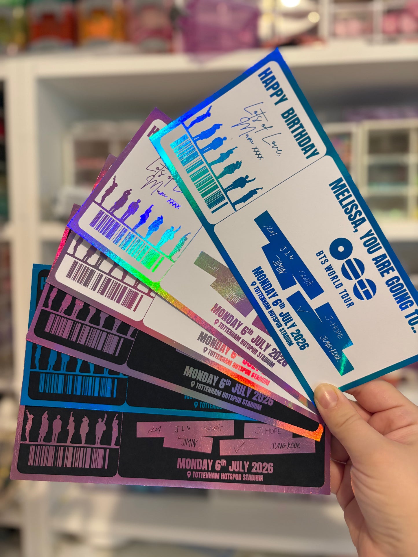 BTS Tour 2026 Personalised Ticket