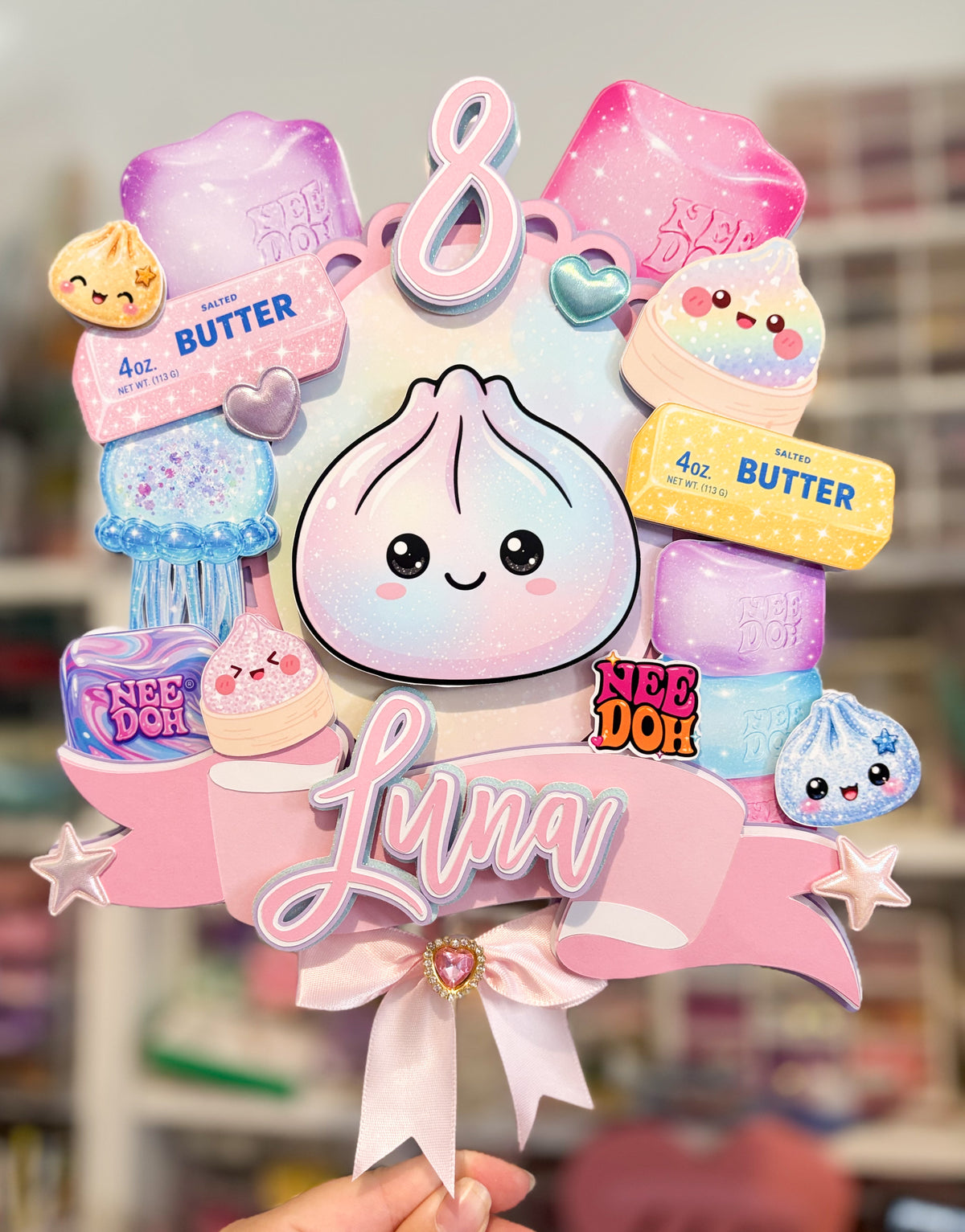 Pastel Squishy Cake Topper