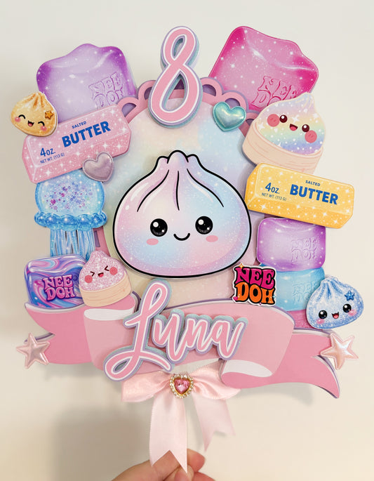 Pastel Squishy Cake Topper