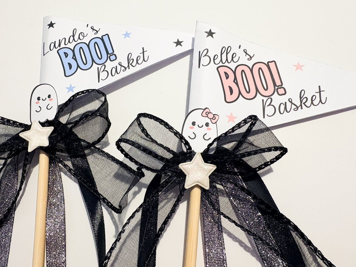 Boo Basket Halloween Wands