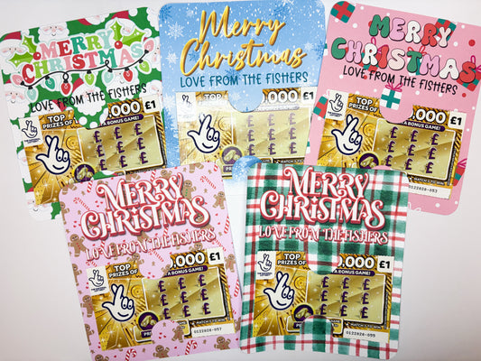 Personalised Scratch Card Holder