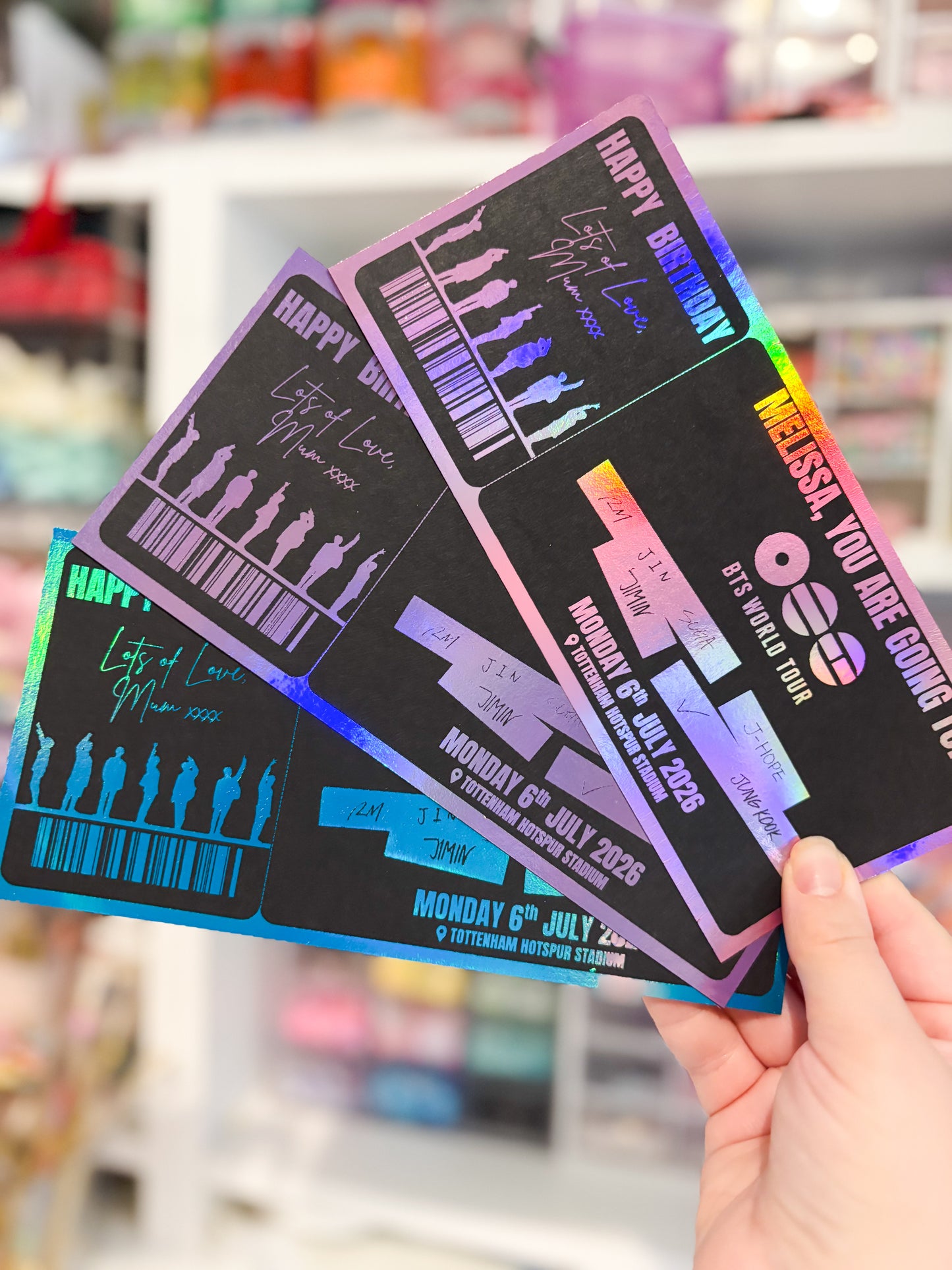 BTS Tour 2026 Personalised Ticket